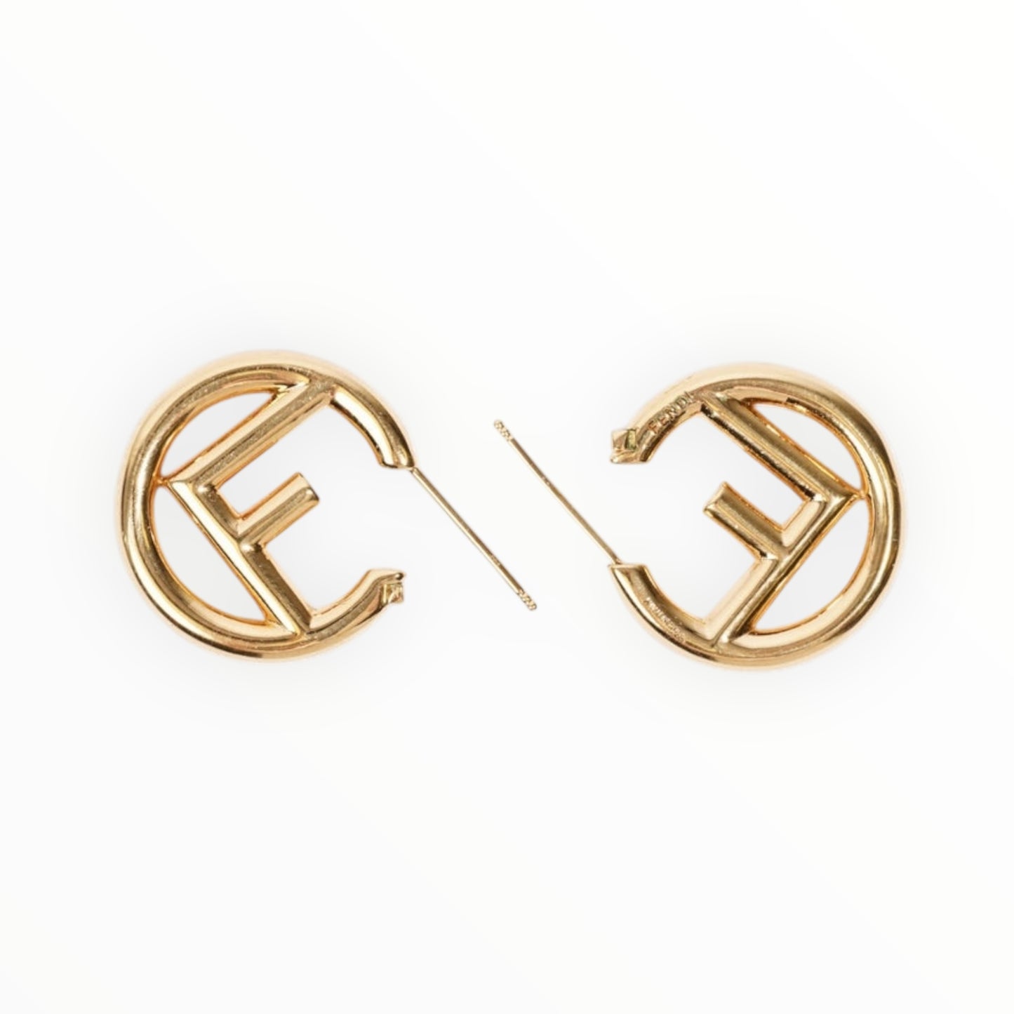 Fendi F Is Fendi Earrings - Gold