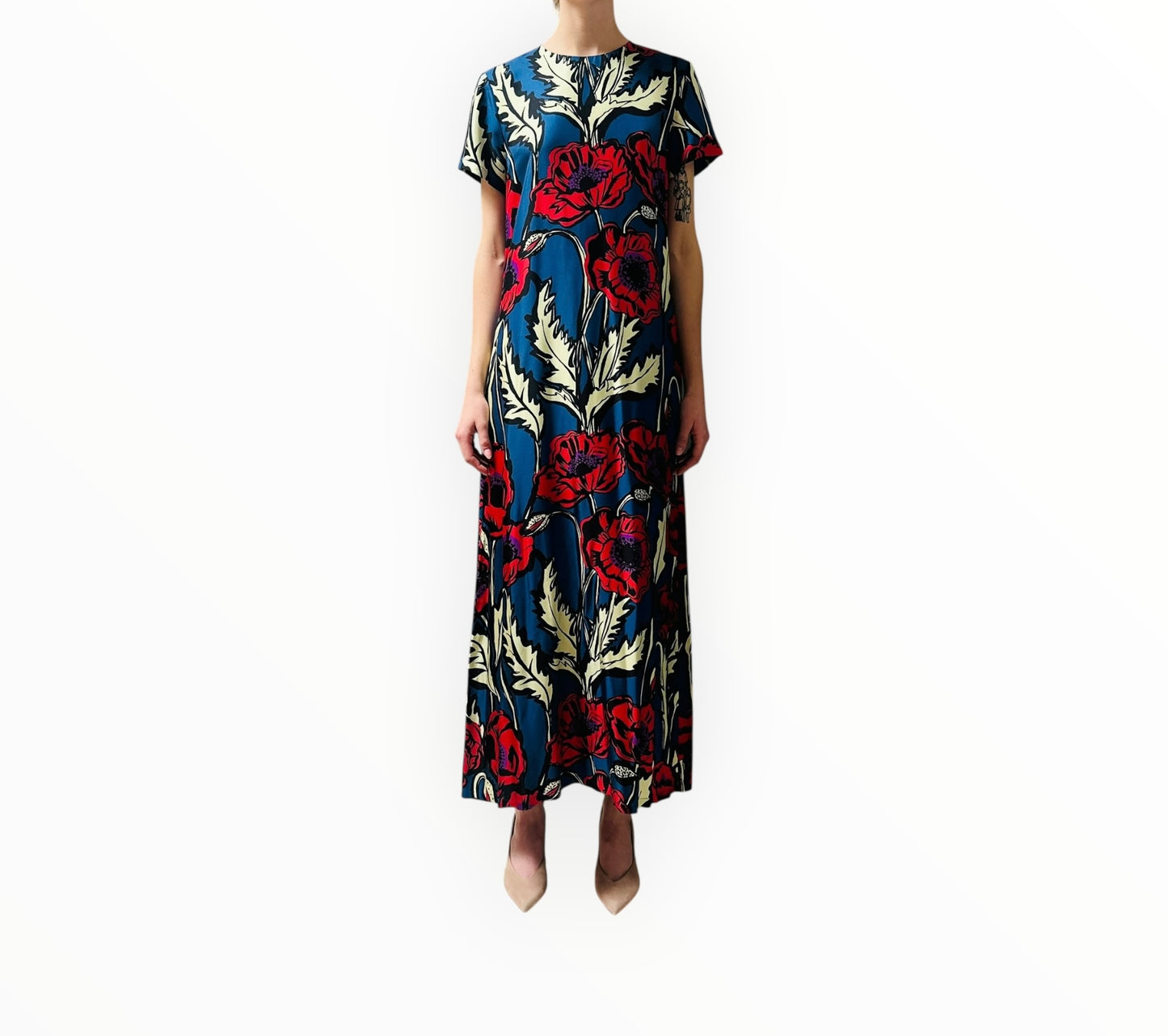 La DoubleJ Floral Swing Dress - Multi - Size M