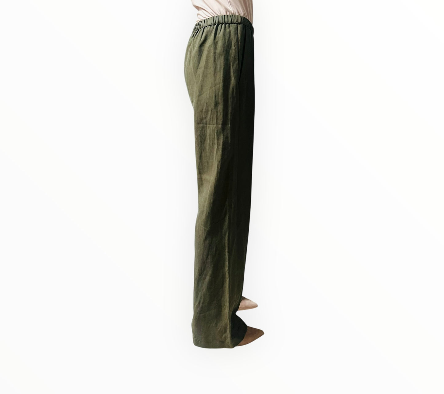Enza Costa Wide Leg Pants - Khaki - Size 1