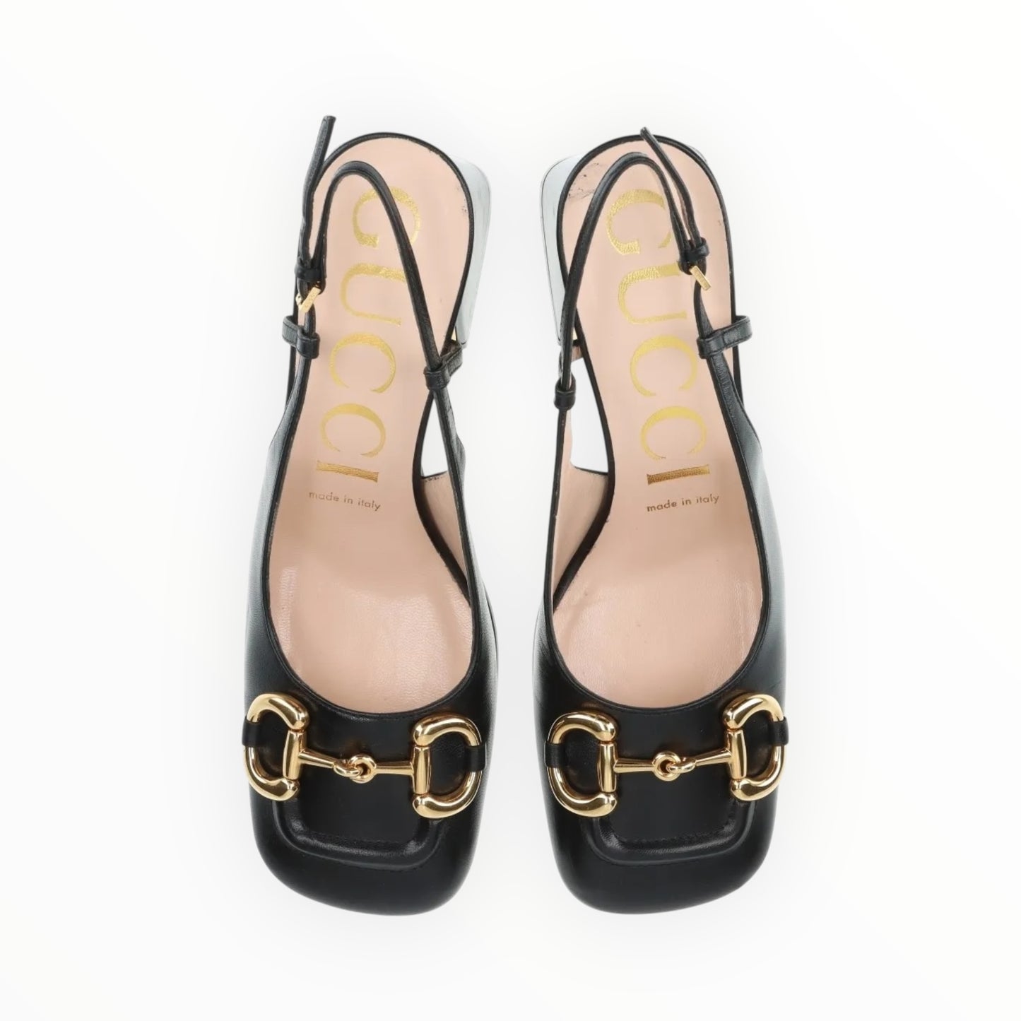 Gucci Horsebit Slingbacks - Black - Size 37.5