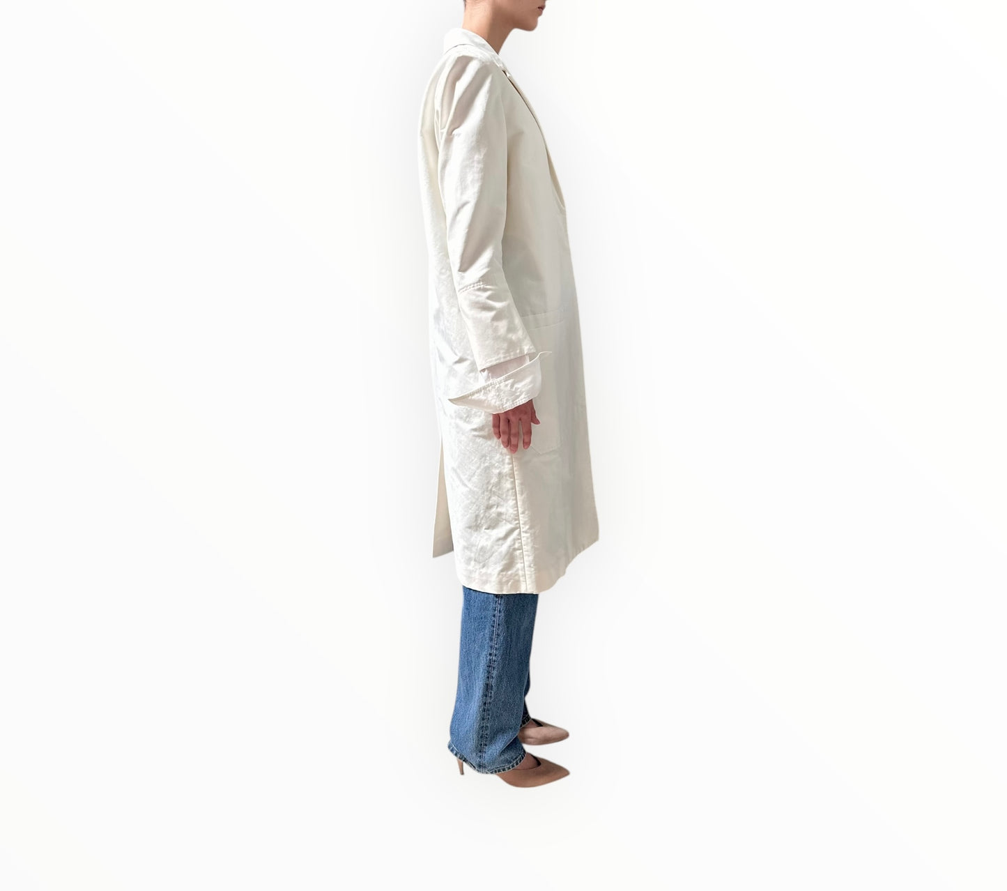 Lee Mathews Penny Coat - Off-White - Size 2