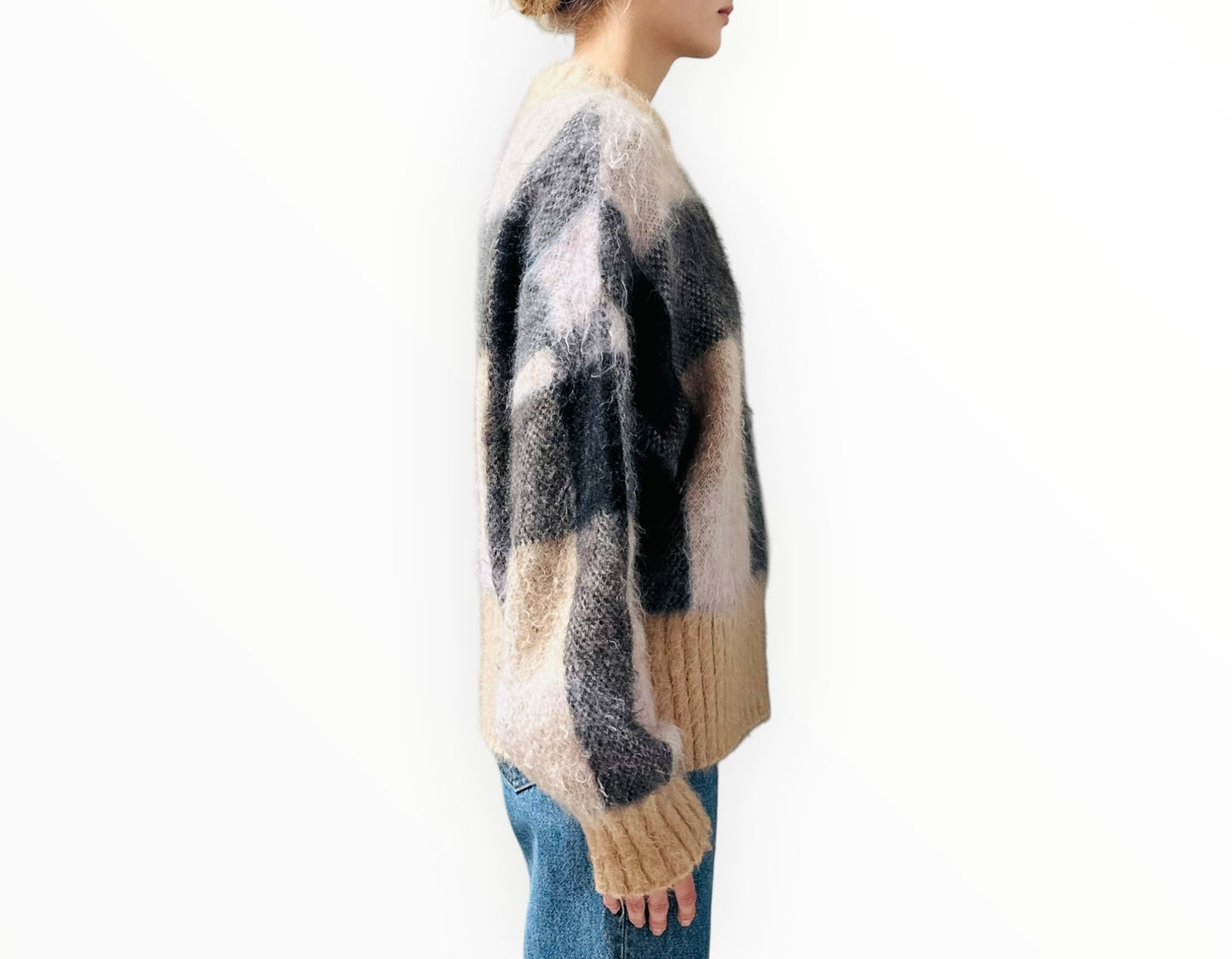 Camilla and Marc Victoria Knit Top - Black/Beige - Size M
