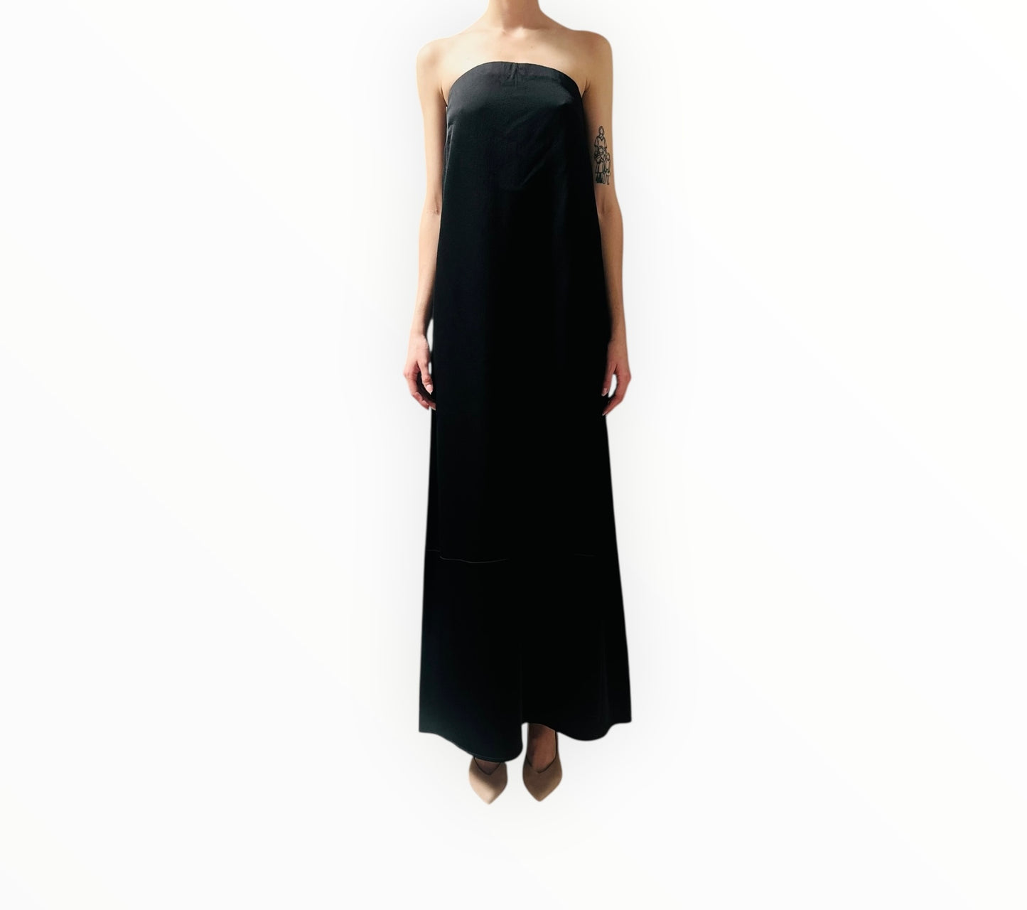 Esse Column Dress - Black - Size 10