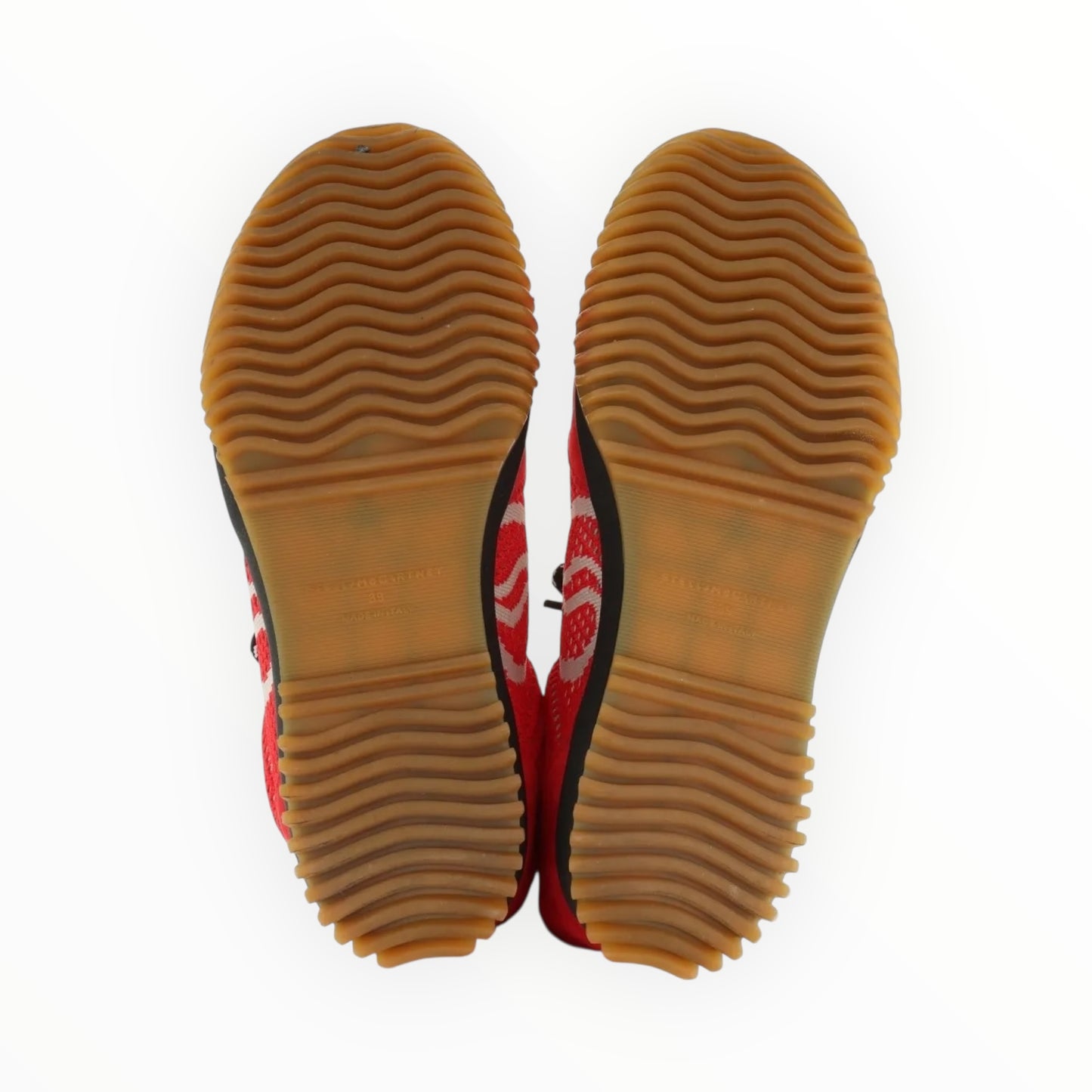 Stella McCartney S-Wave Sport Mesh Panelled Sneakers - Red - Size 39