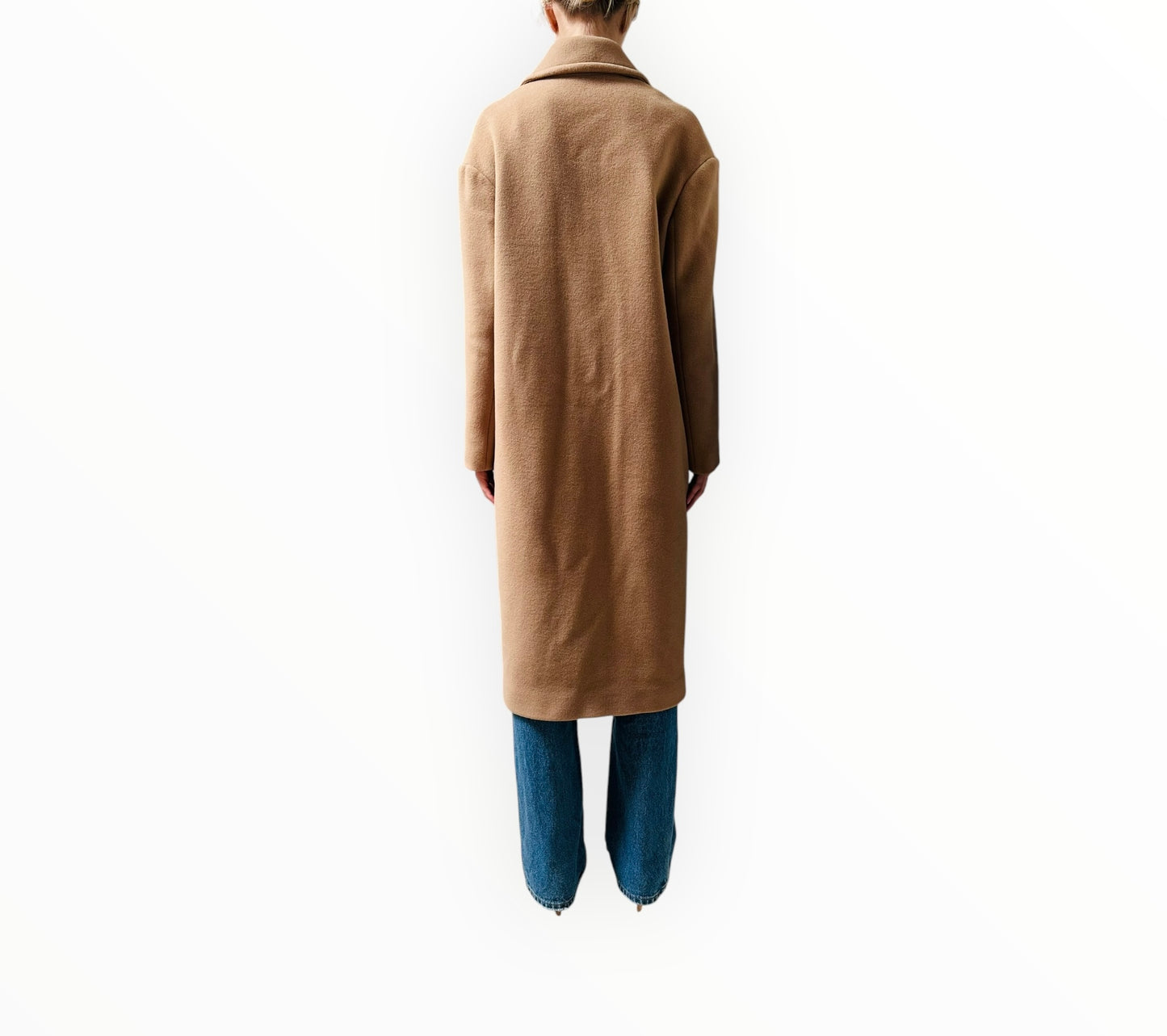 Scanlan Theodore Single Button Double Breasted Coat - Dark Beige - Size 10