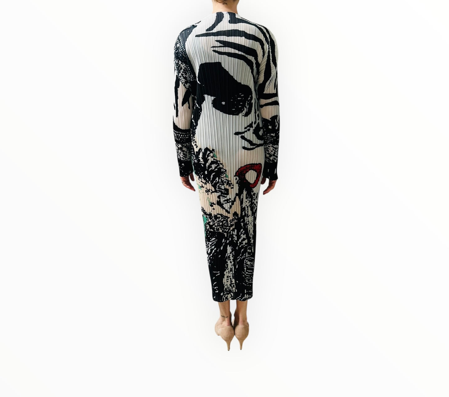 Blackburd Pleated Dress - Multi - Size M