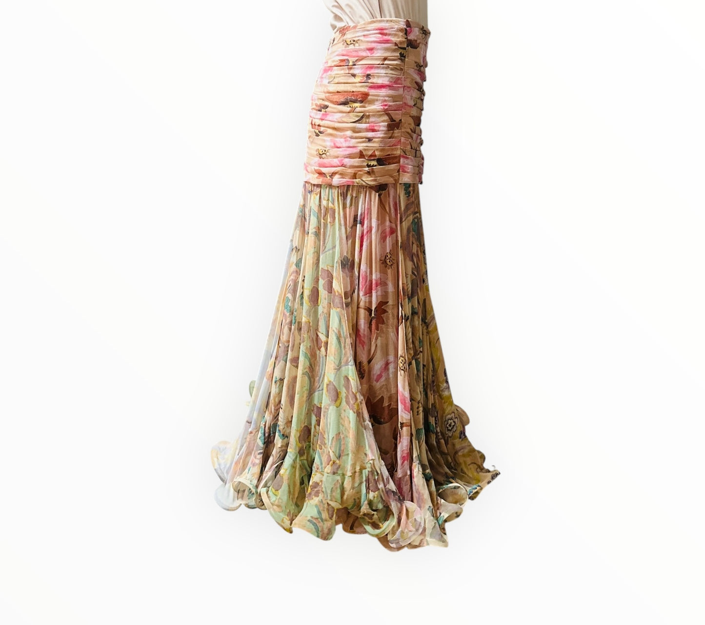 Zimmermann Eden Flounce Skirt + Shirt - Multi - Size 3