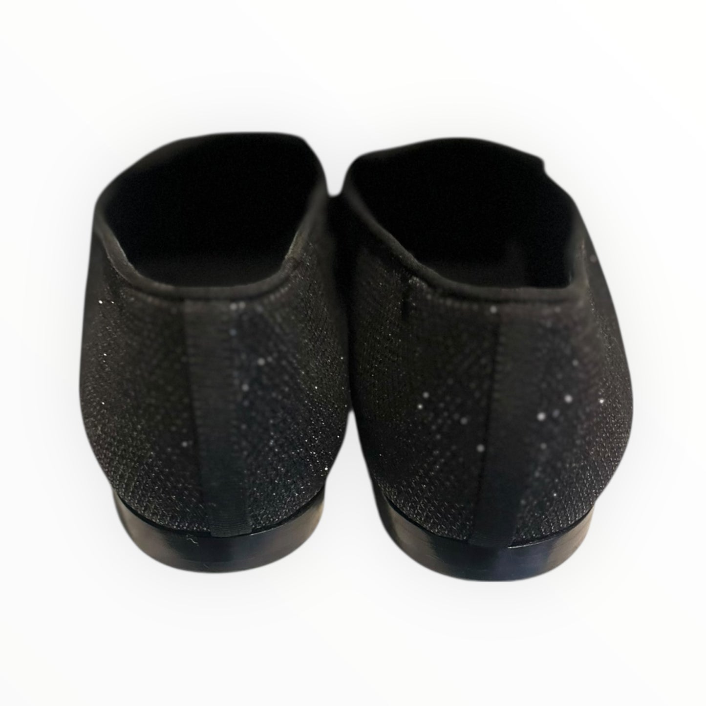 Chanel Lame Fabric Loafers - Black - Size 40