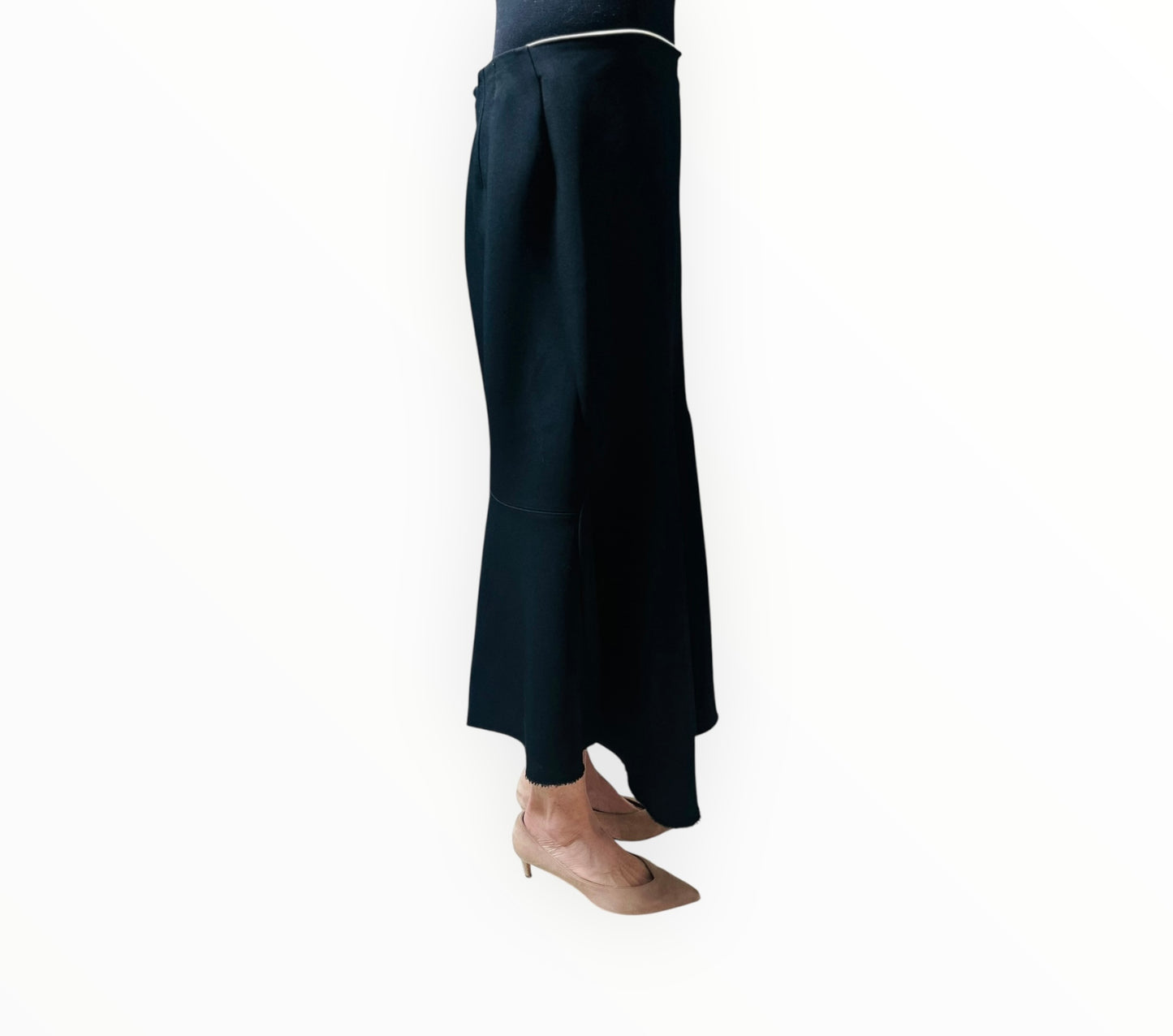Bassike Side Pocket Skirt - Black - Size 3