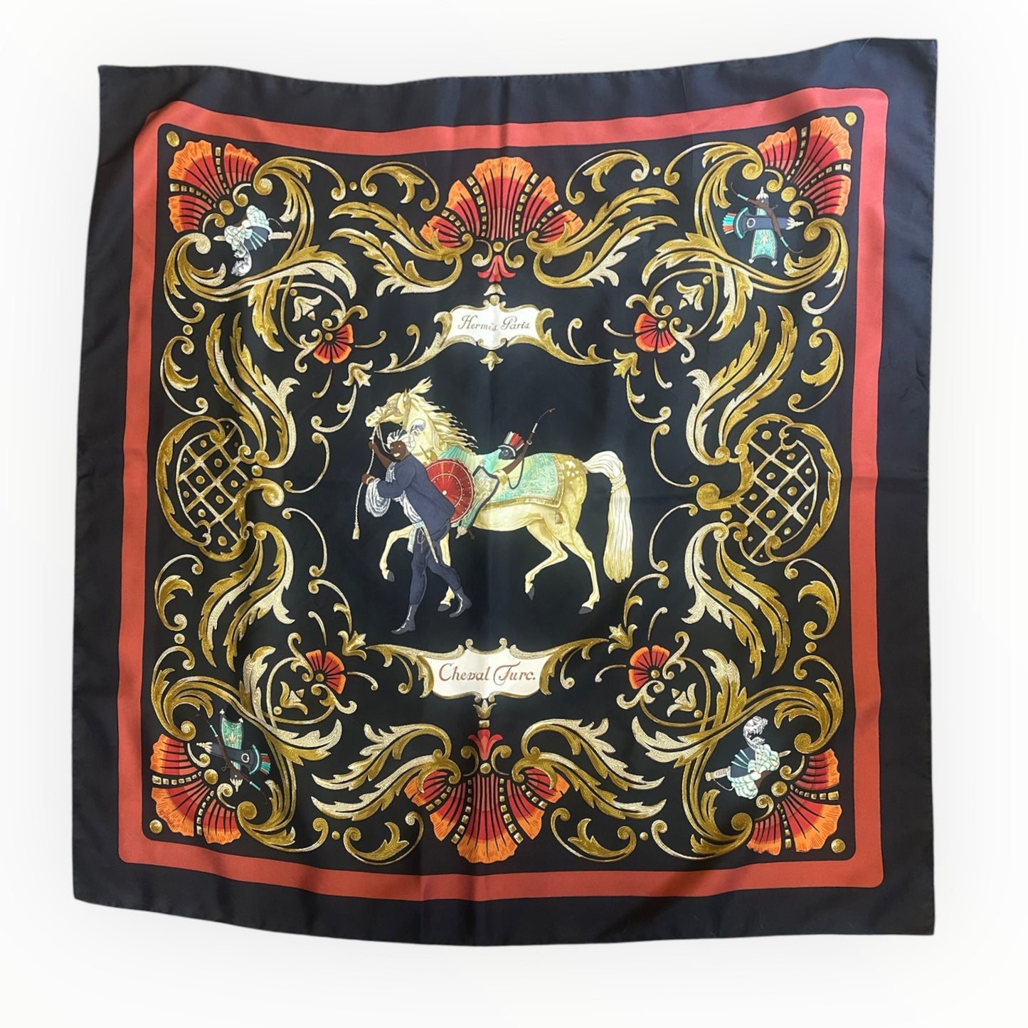 Hermes Cheval Turc Scarf - Multi - Size 90cm x 90cm
