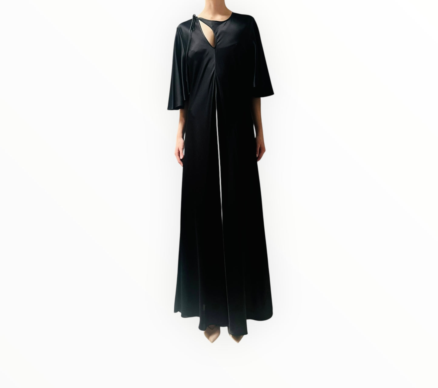 Lee Mathews Keyhole Dress - Black - Size 5