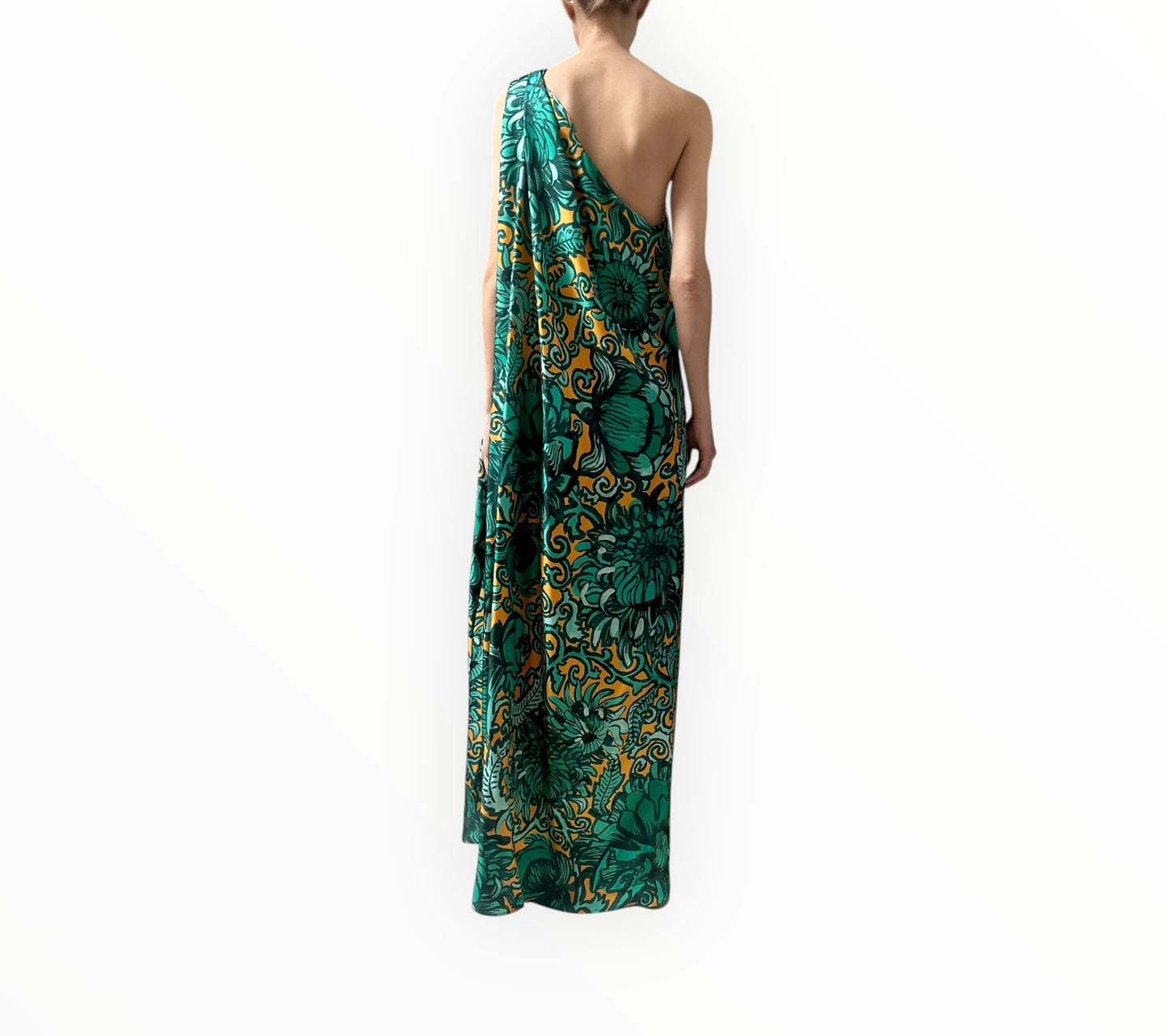 La DoubleJ Roy Maxi Dress - Green/Yellow - Size L