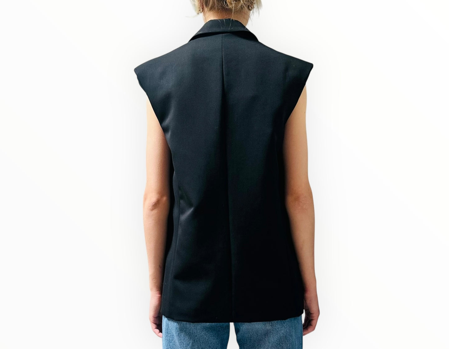 Anine Bing Wool Vest -Black - Size 32- XS