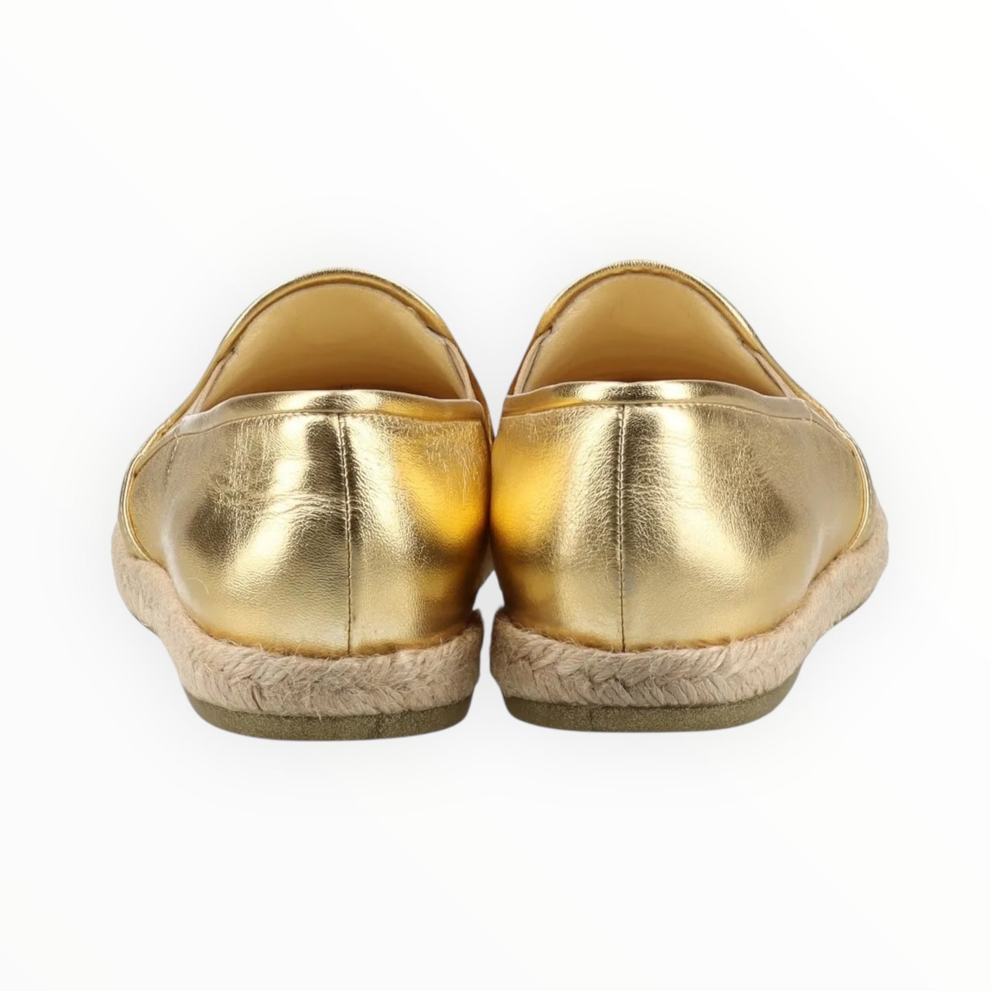 Chanel Leather Espadrilles - Gold - Size 39