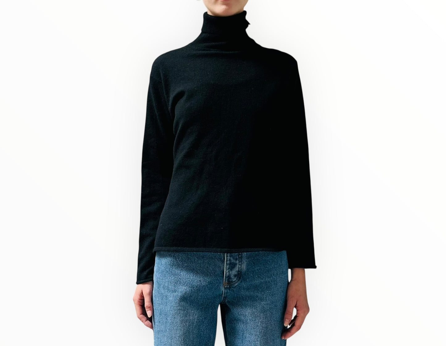 House of Cashmere Turtleneck - Black - Size S