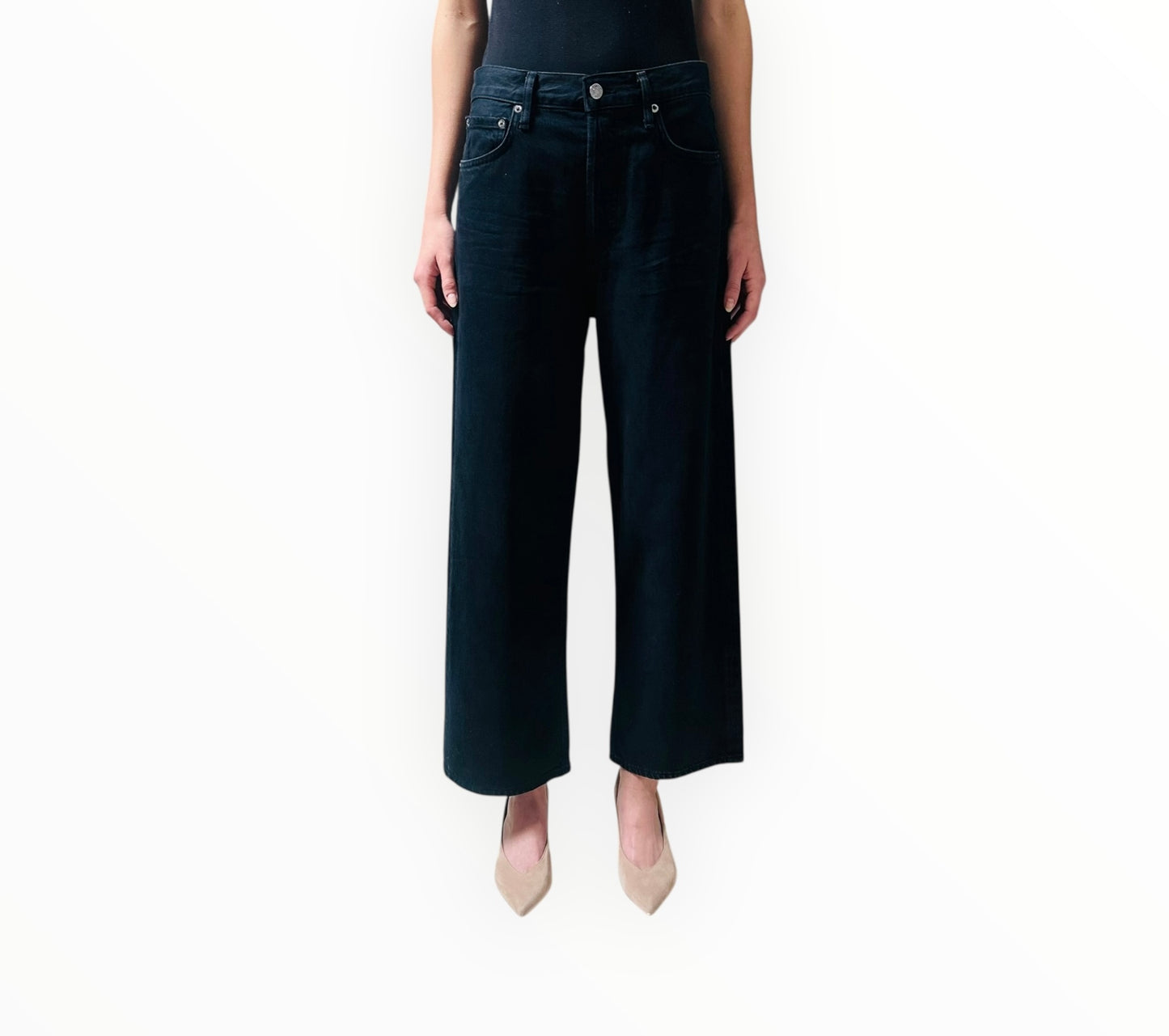 AGolde Ren Jeans - Black - Size 27