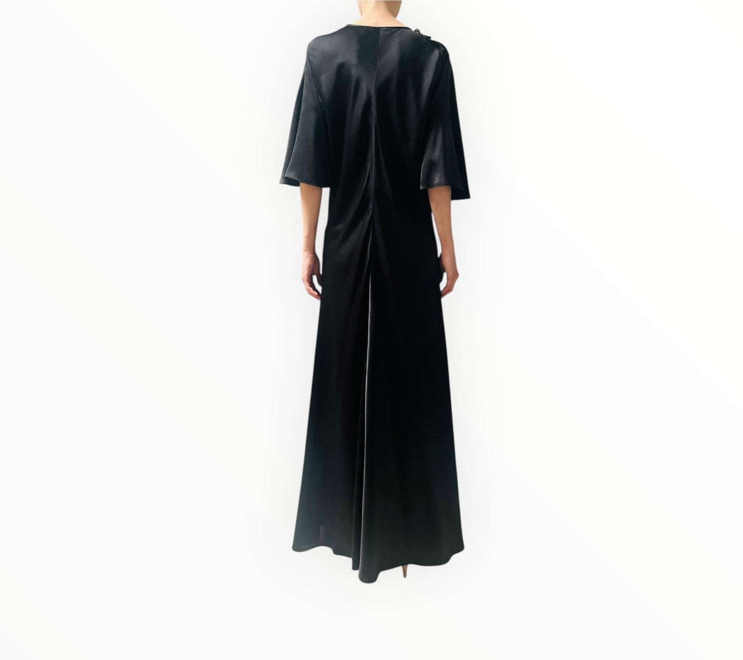 Lee Mathews Keyhole Dress - Black - Size 5