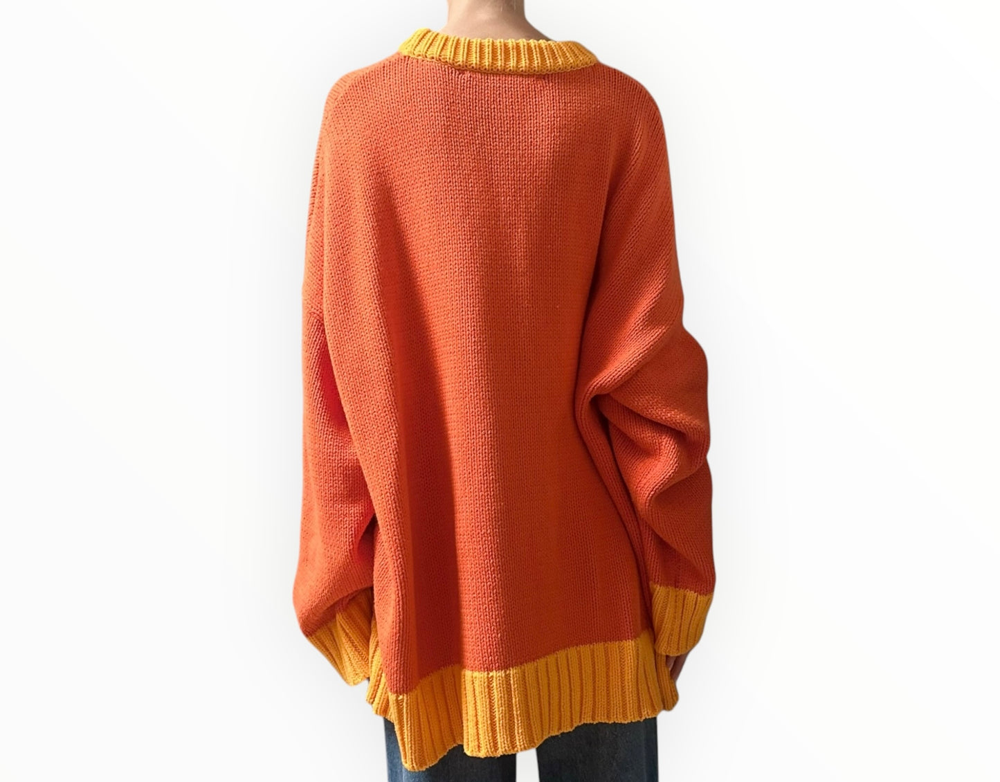 Blanca Chambord Oversized Jumper - Orange - SIze M