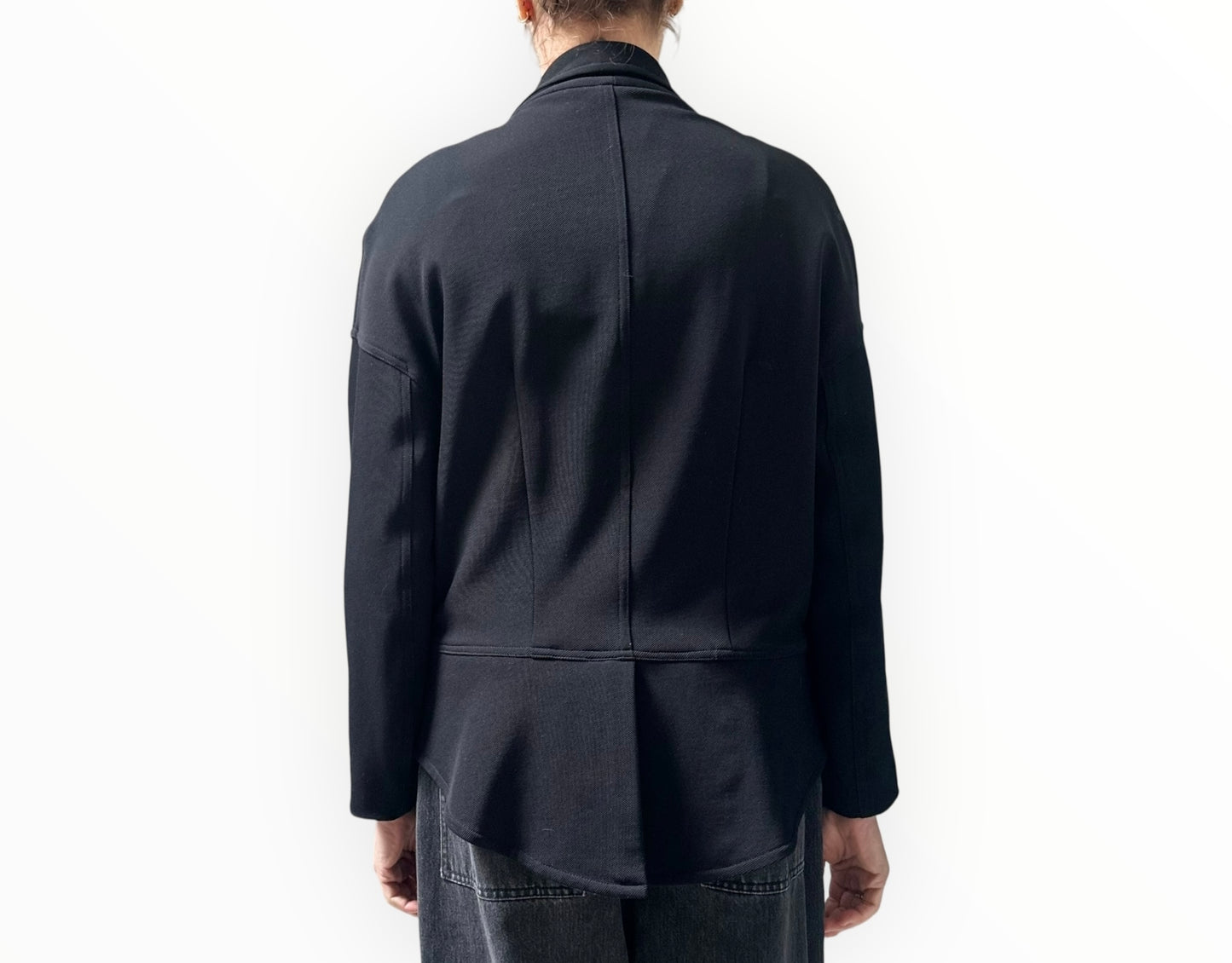 Bassike Cropped Jacket - Black - Size 1