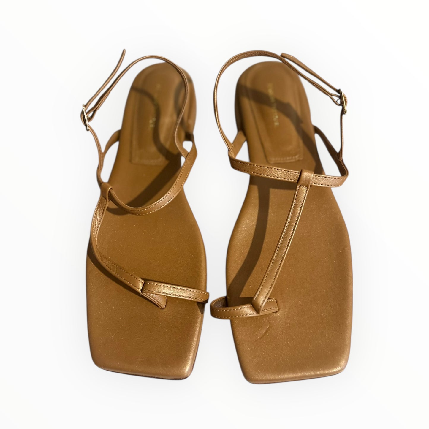 Scanlan Theodore Toe Ring Sandals - Camel - Size 41