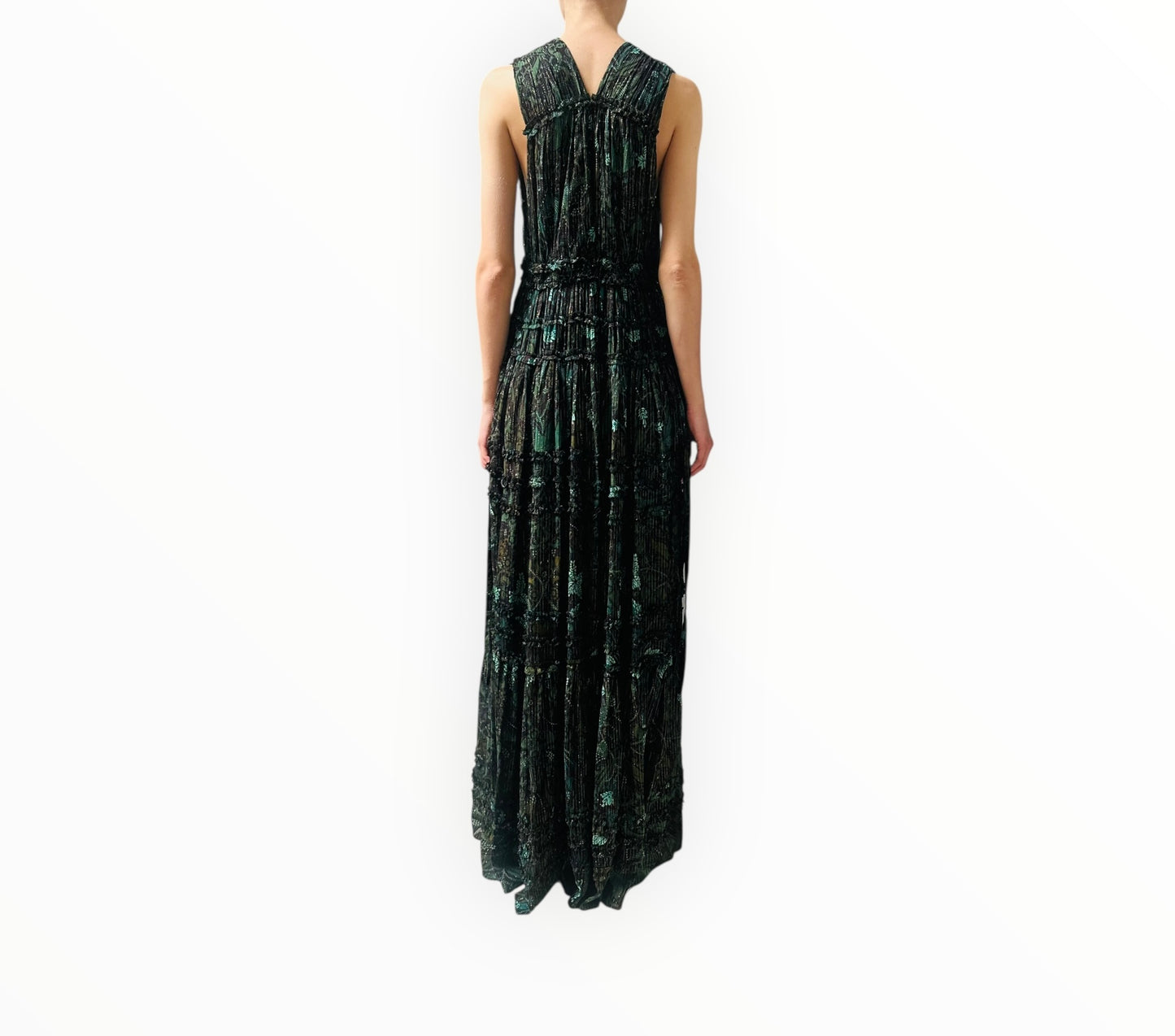 Ulla Johnson Fiona Dress - Rainforest - Size AU12