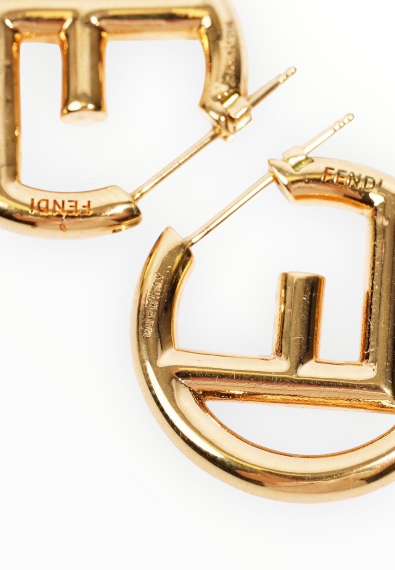 Fendi F Is Fendi Earrings - Gold