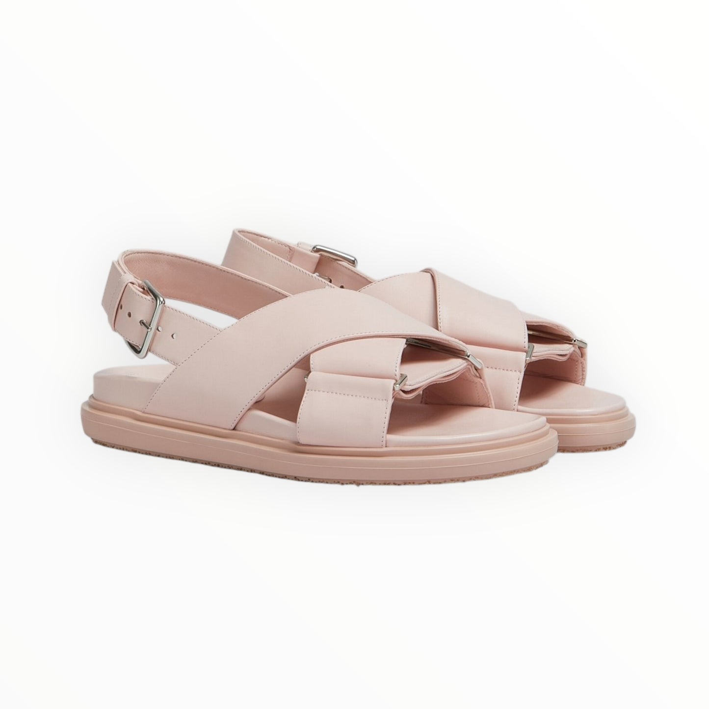 Marni Fussbett Sandals - Champagne - Size 39
