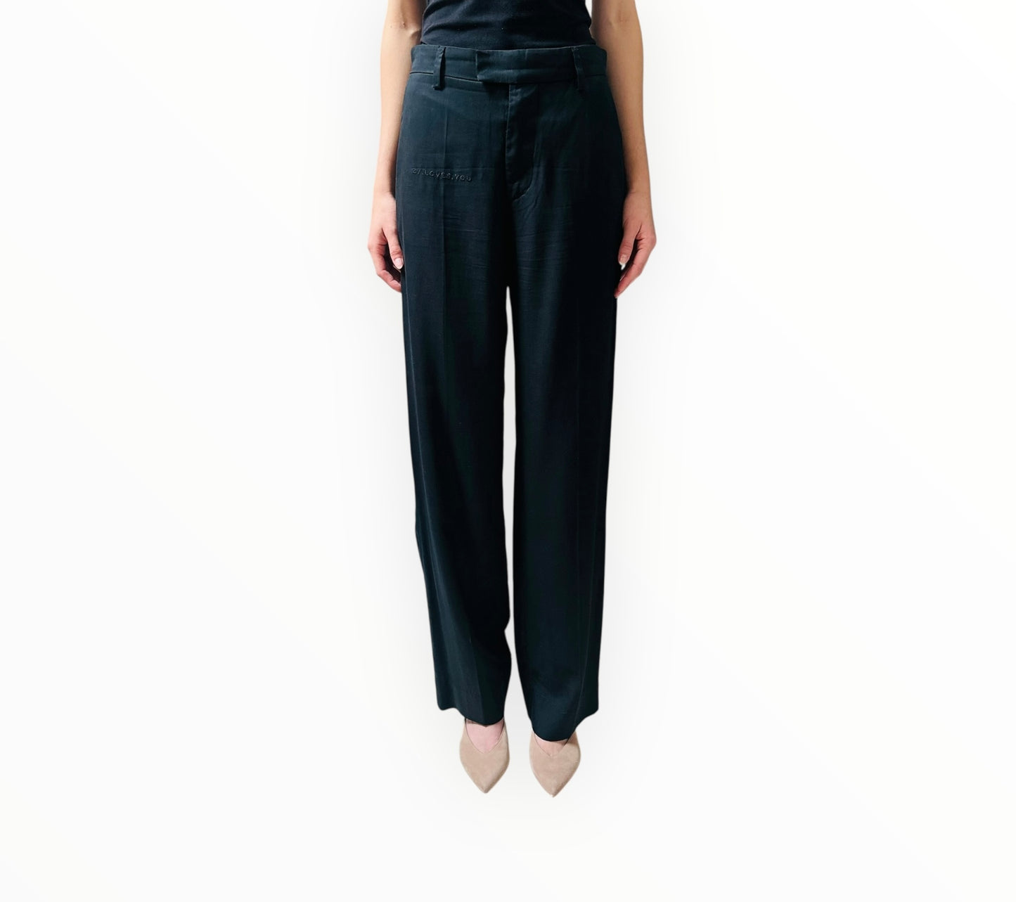 Zadig&Voltaire "ZV. LOVES. YOU" Pants - Black - Size 36