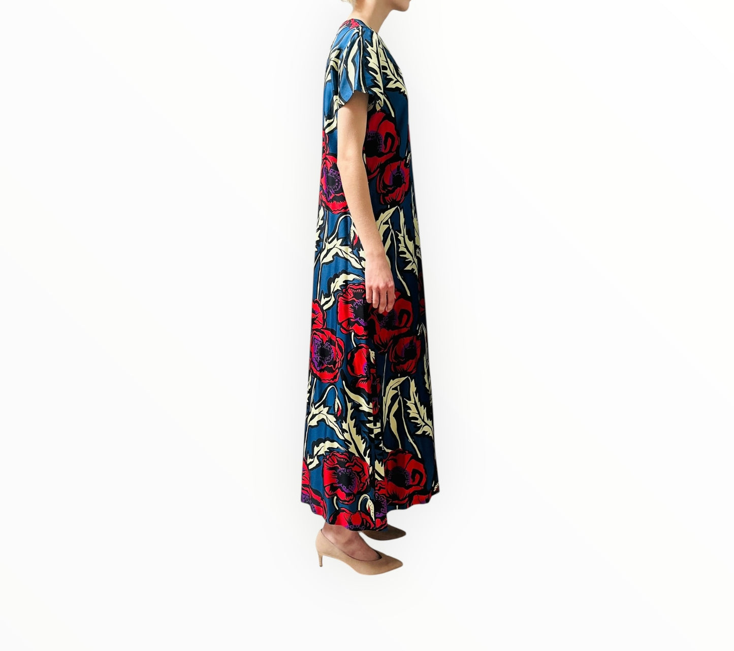 La DoubleJ Floral Swing Dress - Multi - Size M