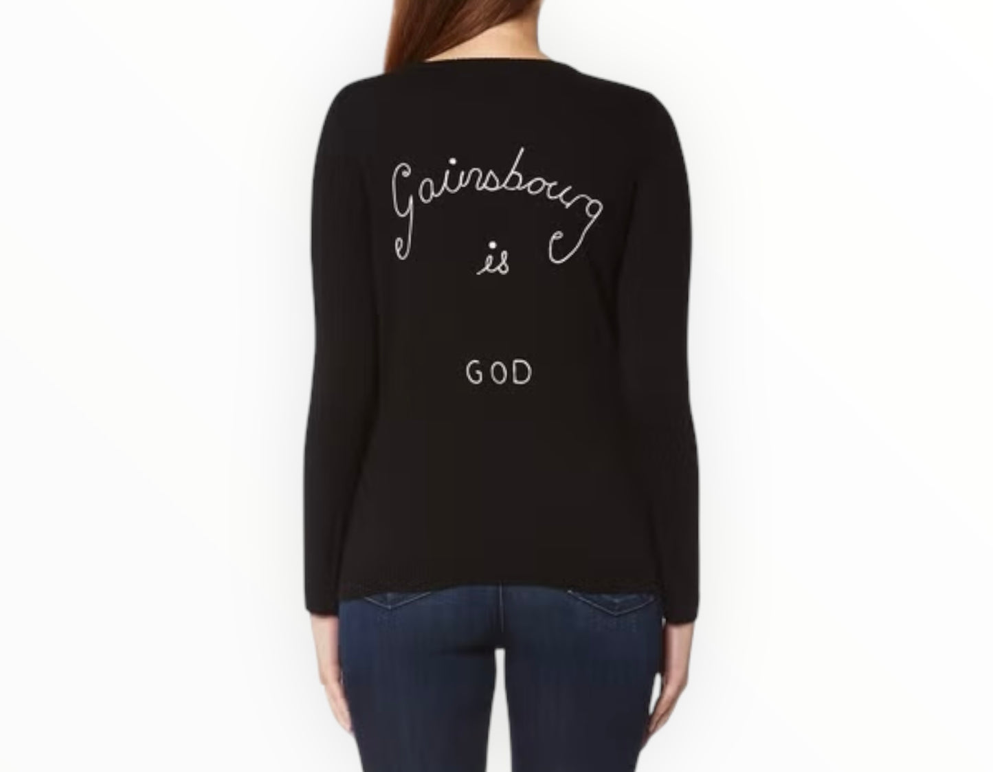 Bella Freud Je T'Aime Jane Sweater - Black - Size S