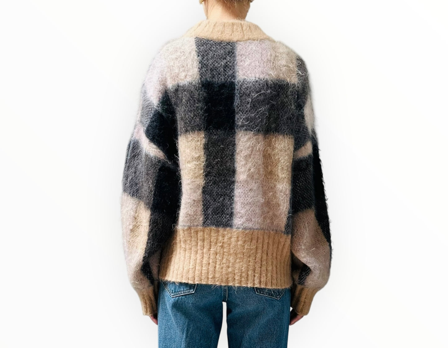 Camilla and Marc Victoria Knit Top - Black/Beige - Size M