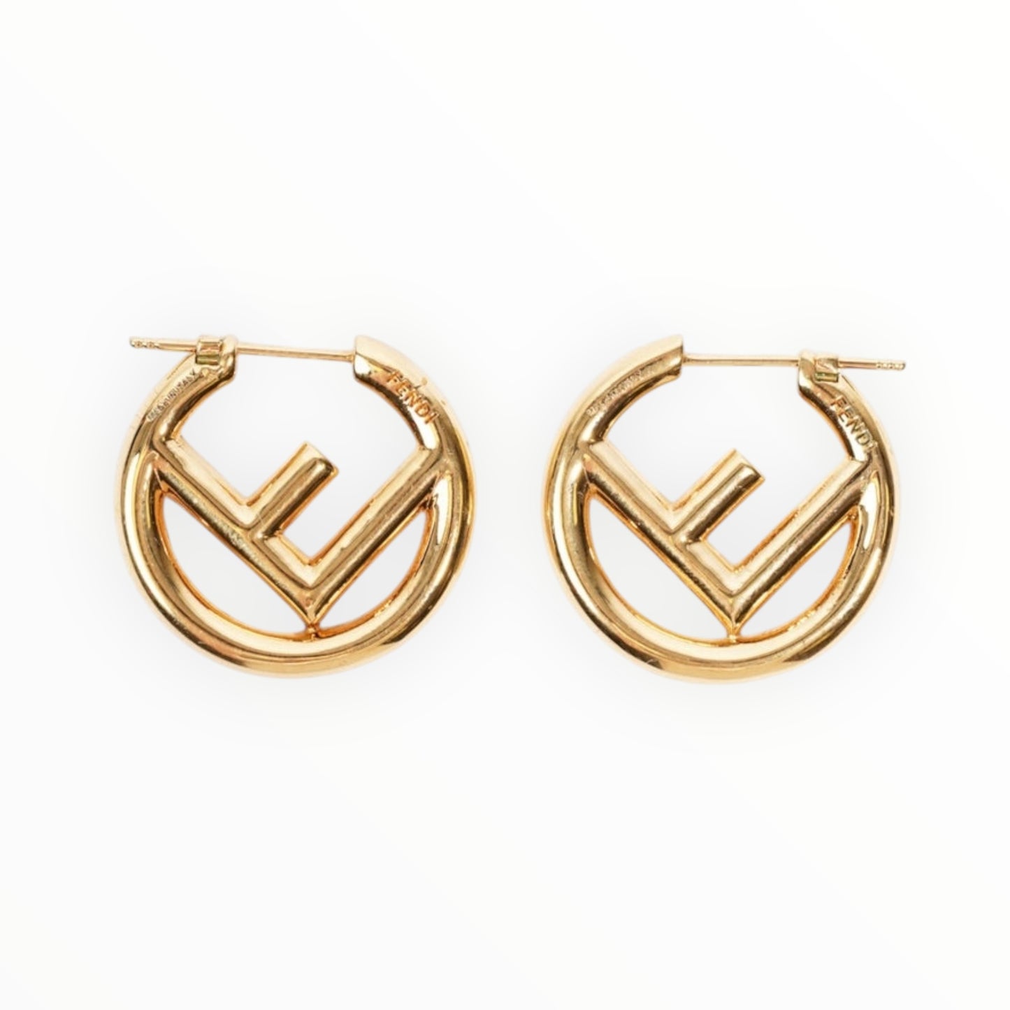 Fendi F Is Fendi Earrings - Gold