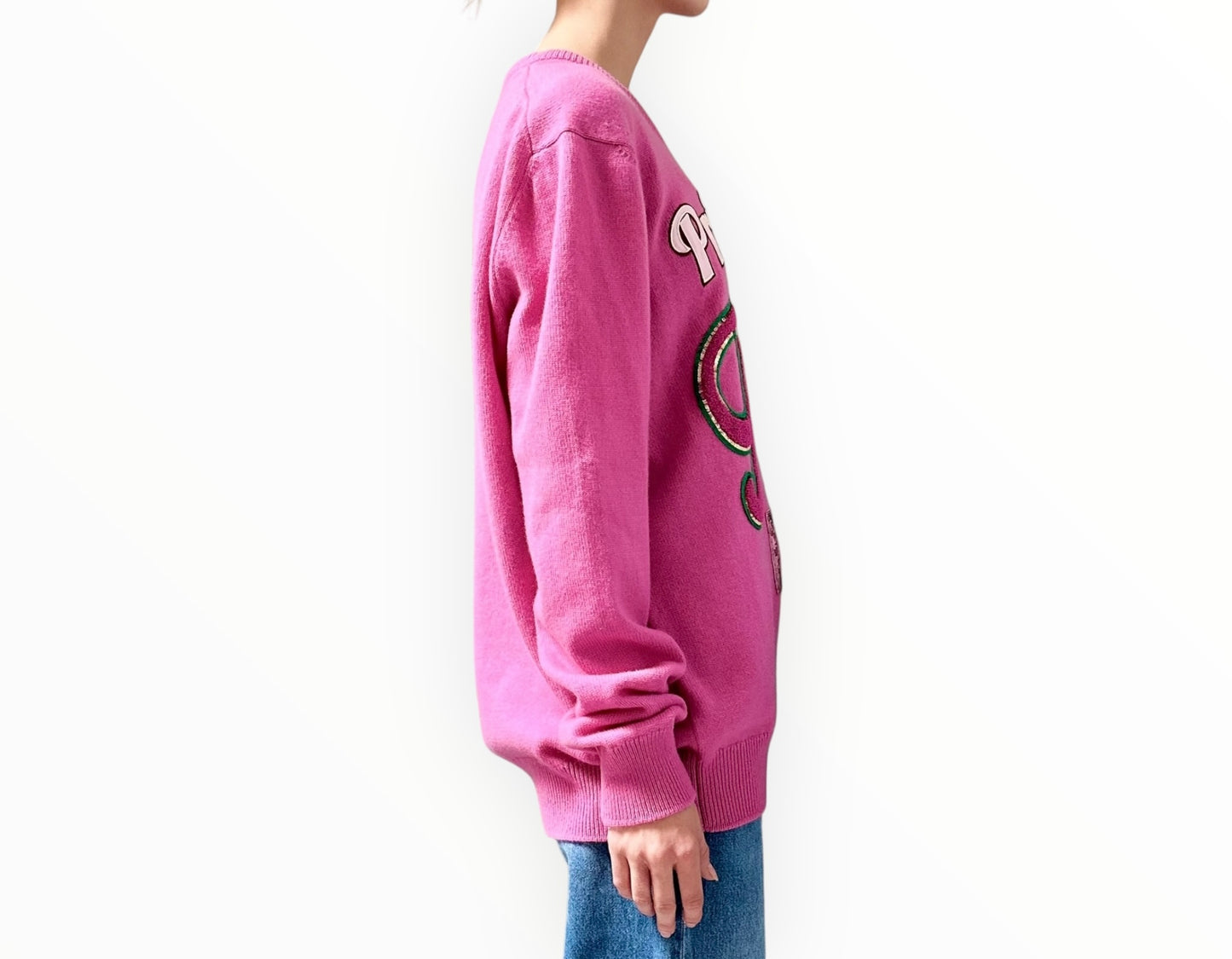 Dolce & Gabbana Princess Patch Jumper - Pink - Size M