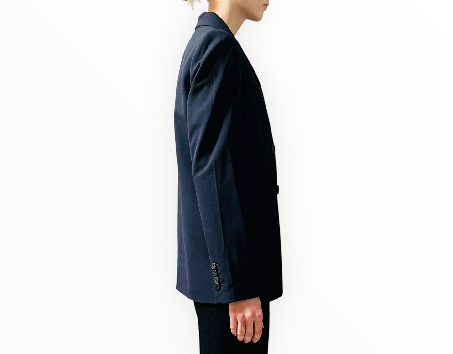 Theory Piazza Stretch Wool Jacket - Navy - Size AU8