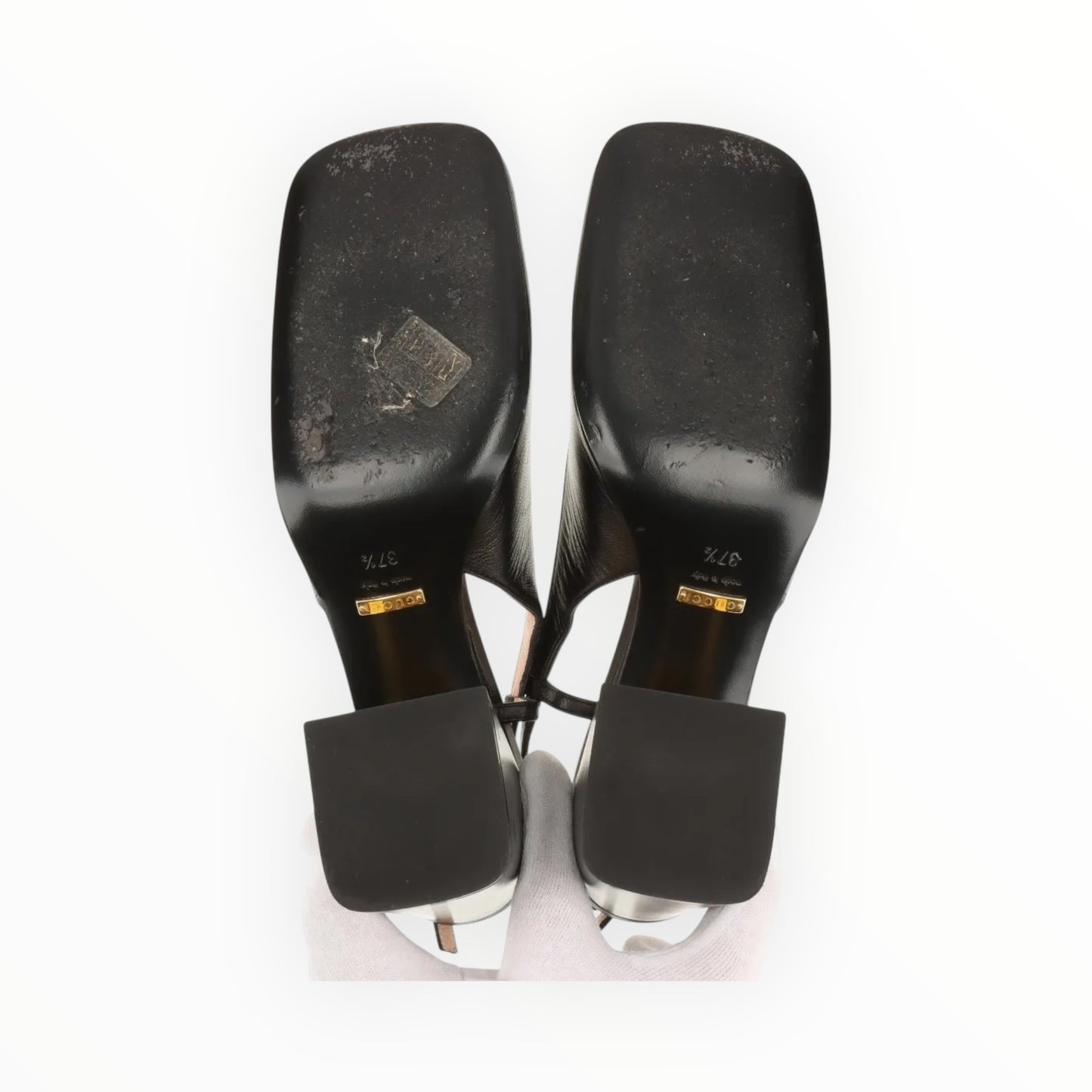 Gucci Horsebit Slingbacks - Black - Size 37.5