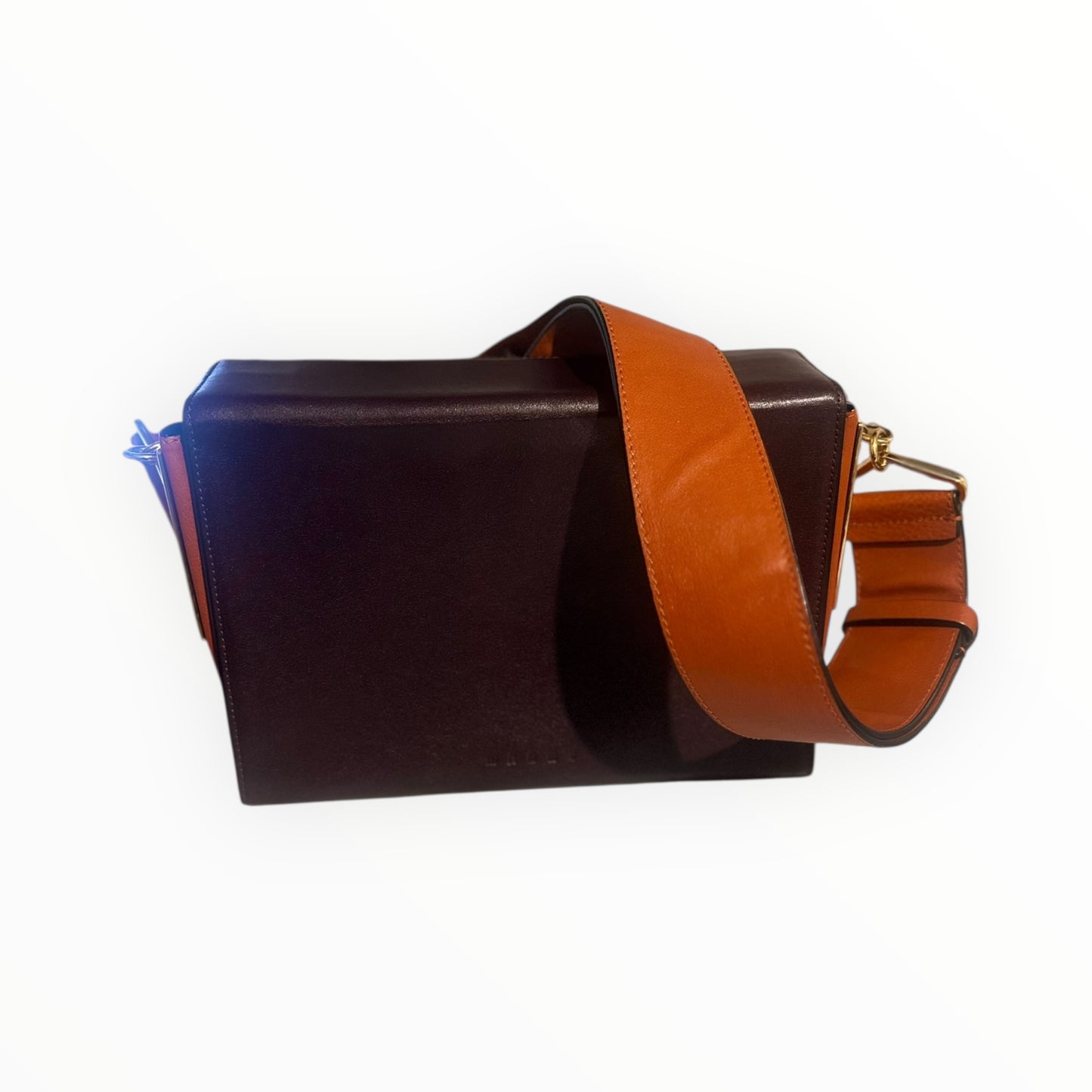 Marni Crossbody Bag - Burgundy/Orange - Size W24cm x H17cm x D7cm