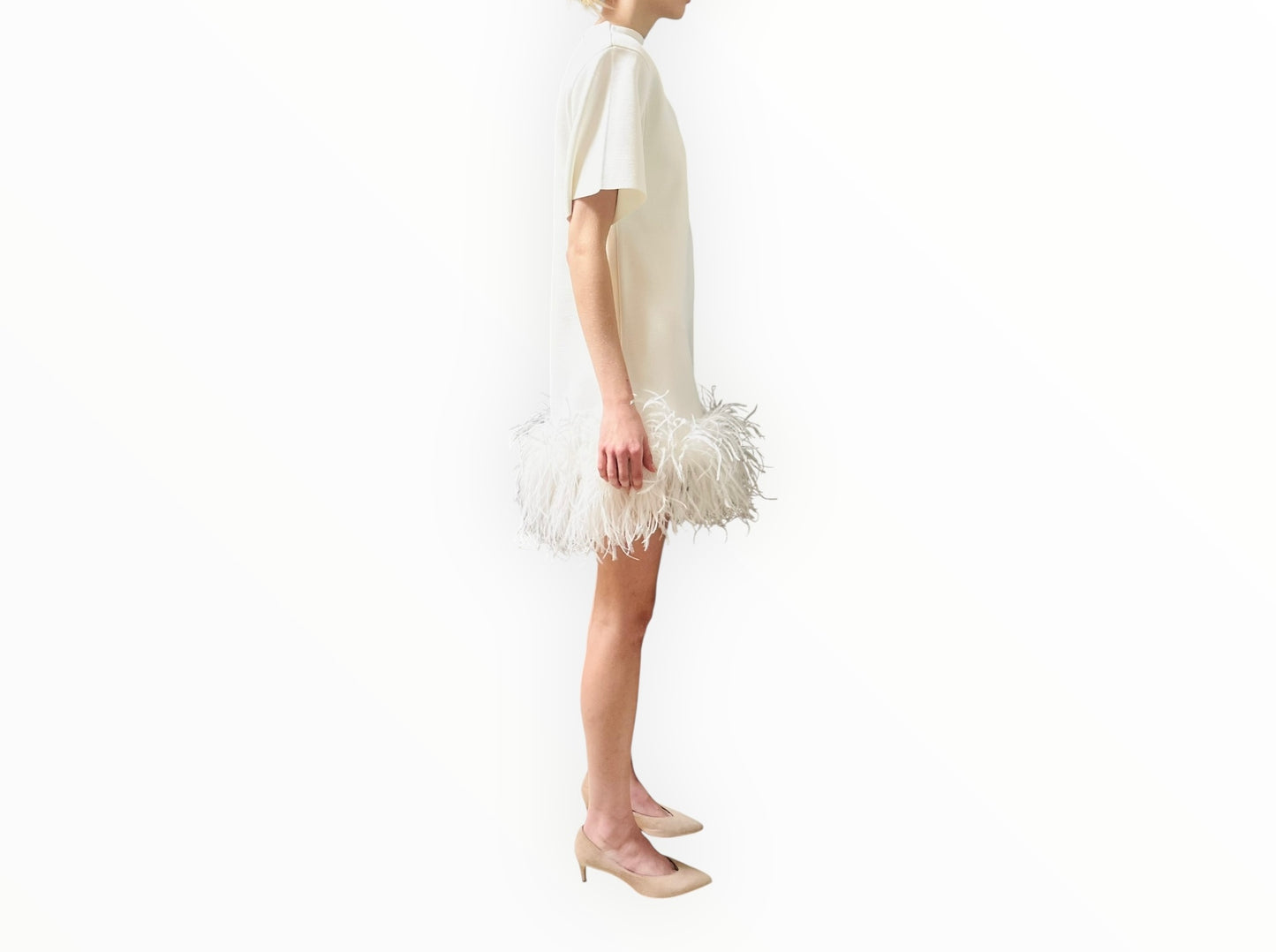Rachel Gilbert Rita Mini Dress - White - Size S