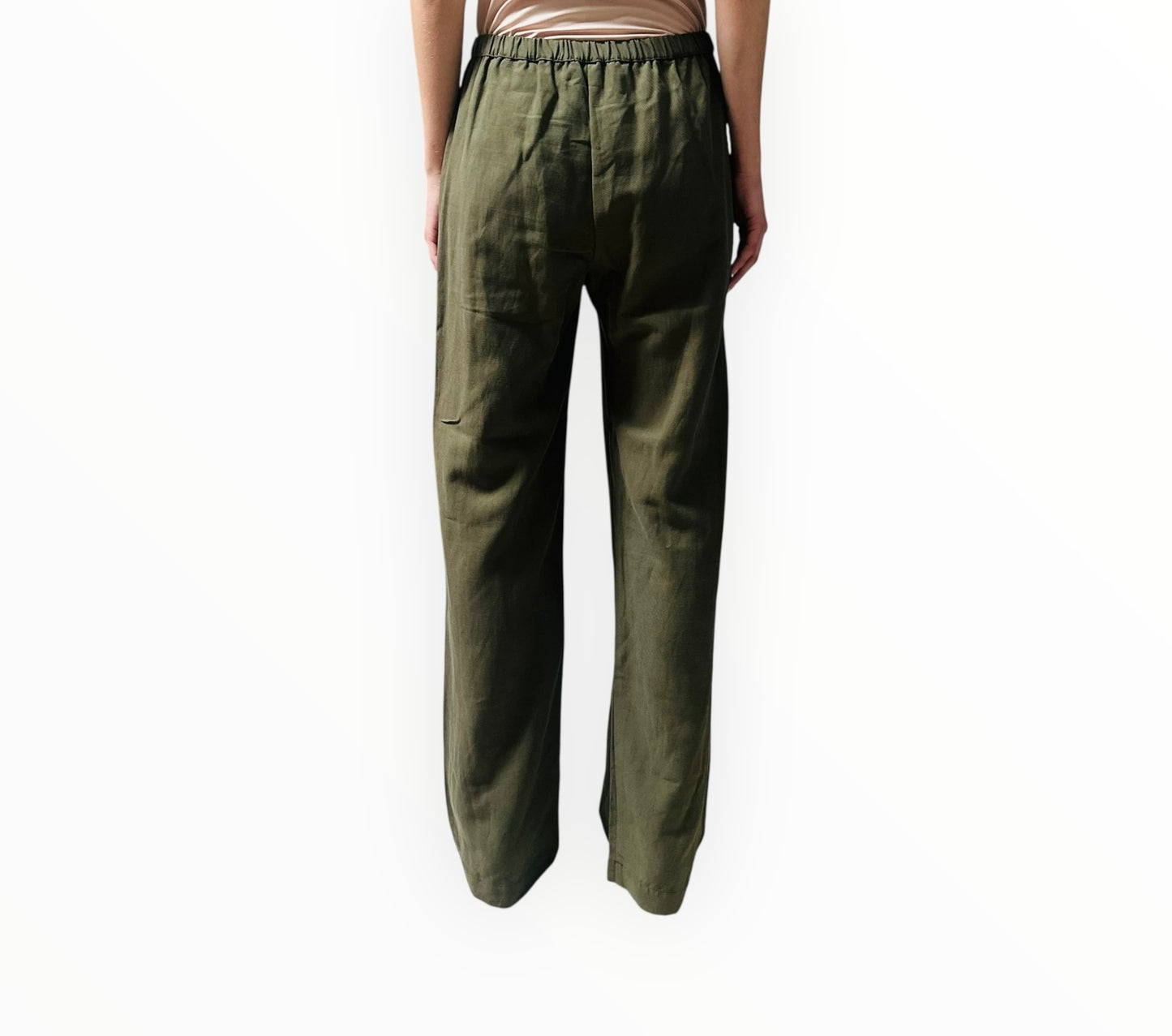 Enza Costa Wide Leg Pants - Khaki - Size 1