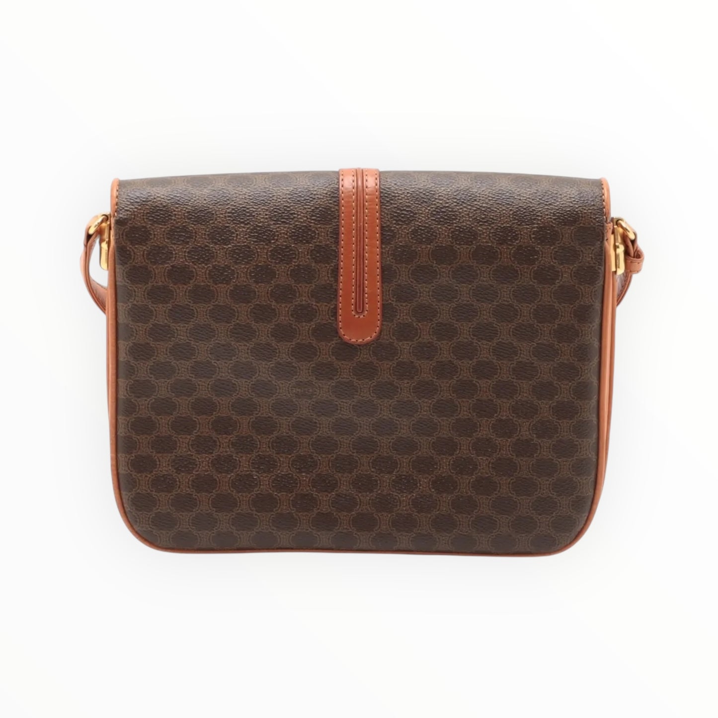 Celine Trio Crossbody Bag - Tan - H19cm x W24cm X D3.5cm