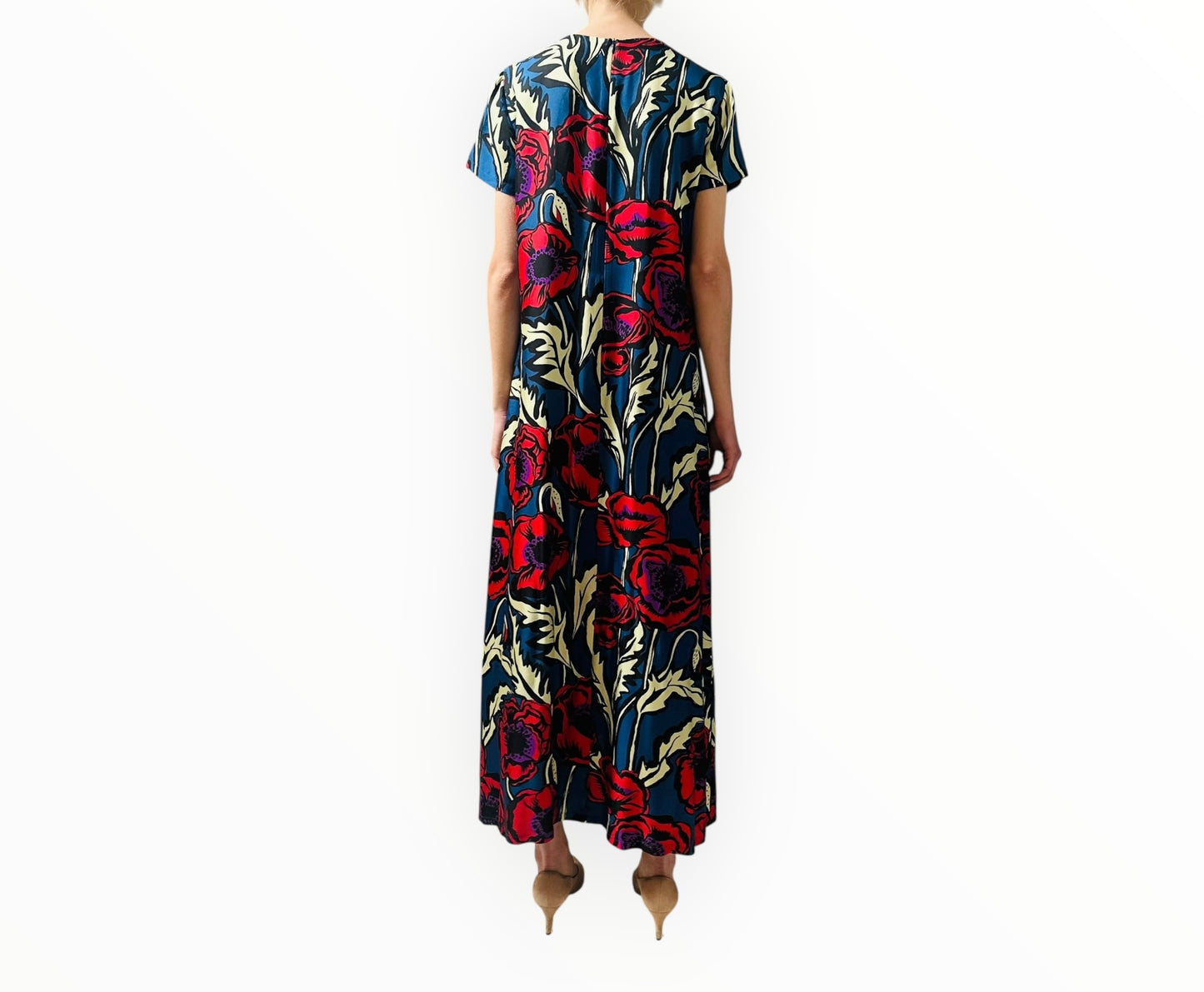 La DoubleJ Floral Swing Dress - Multi - Size M