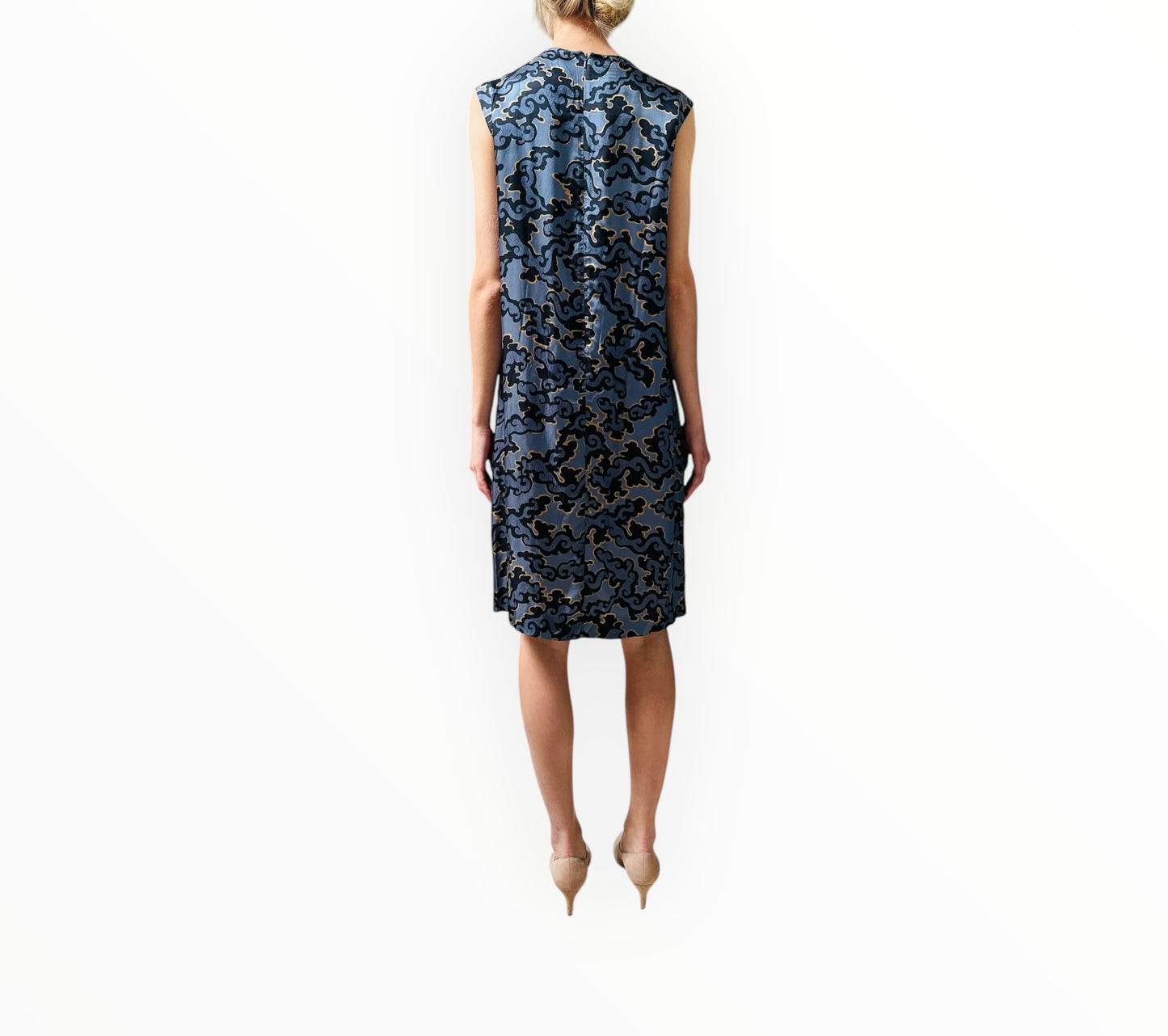 Dries Van Noten Ruffle Front Dress - Multi - Size 38