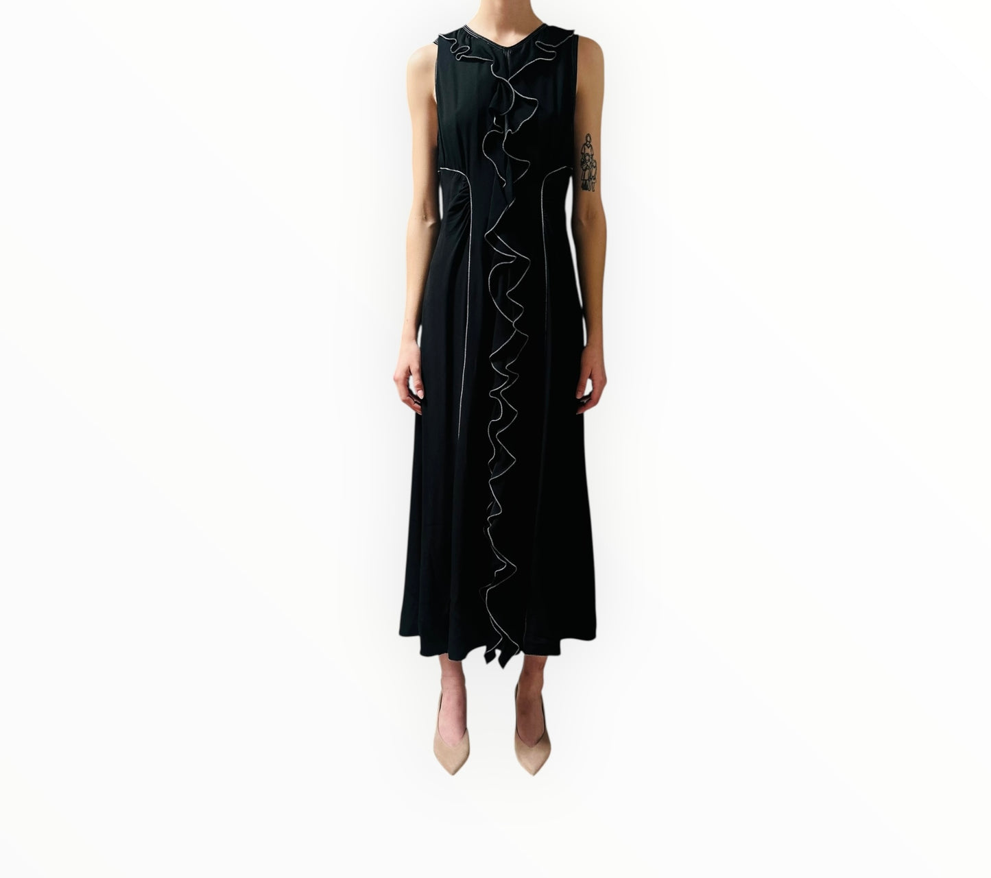 Ulla Johnson Lille Dress - Black Multi - Size AU8