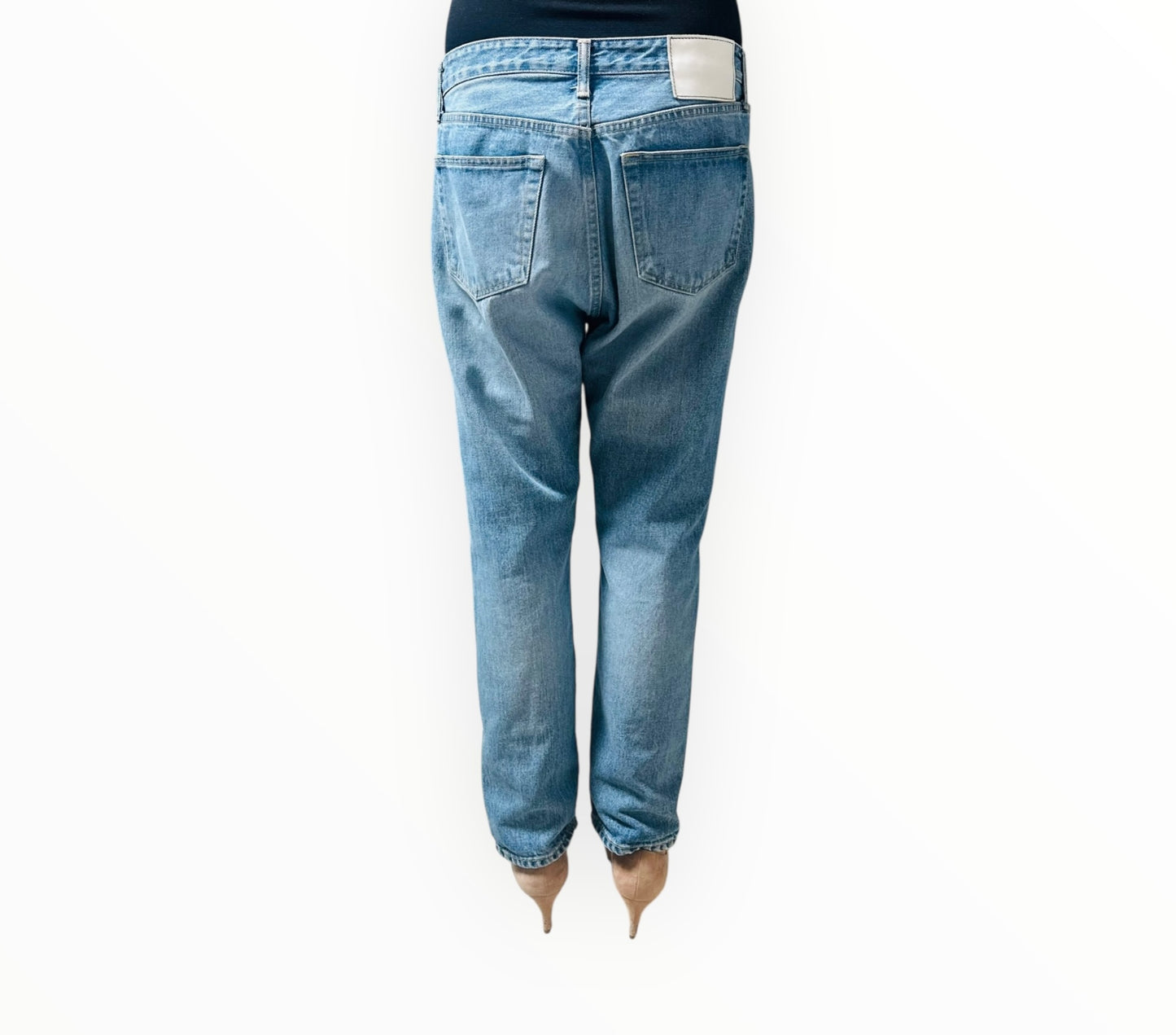Bassike Classic Crop Jeans - Blue - Size 32