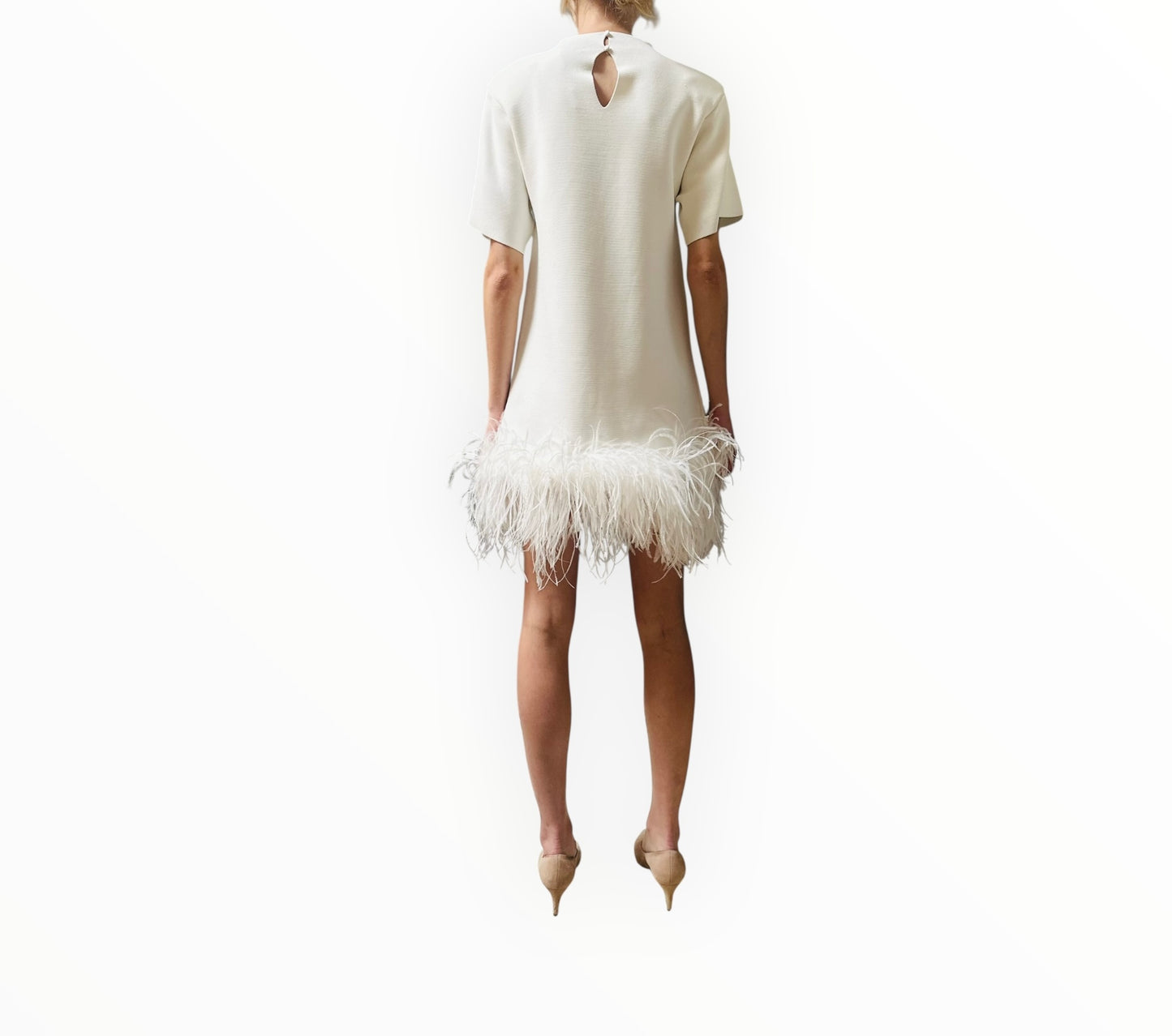 Rachel Gilbert Rita Mini Dress - White - Size S