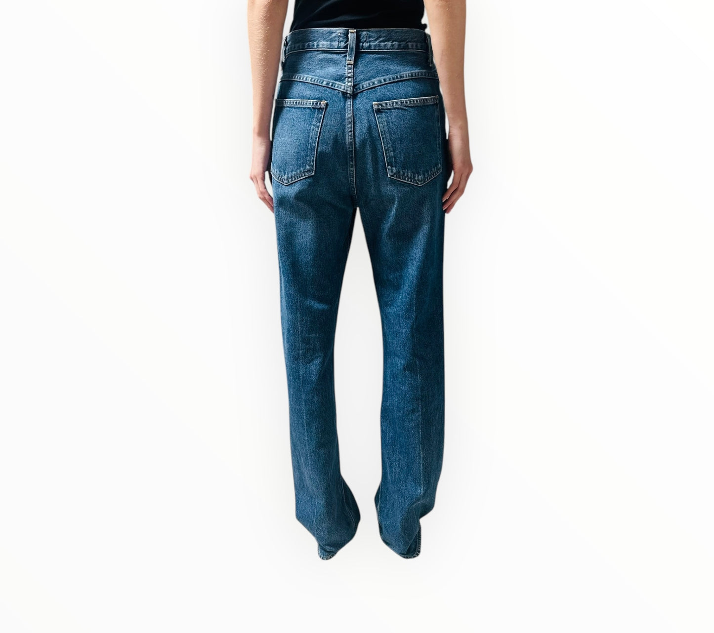 Agolde Bootcut High-rise Jeans - Mid Blue - Size 27