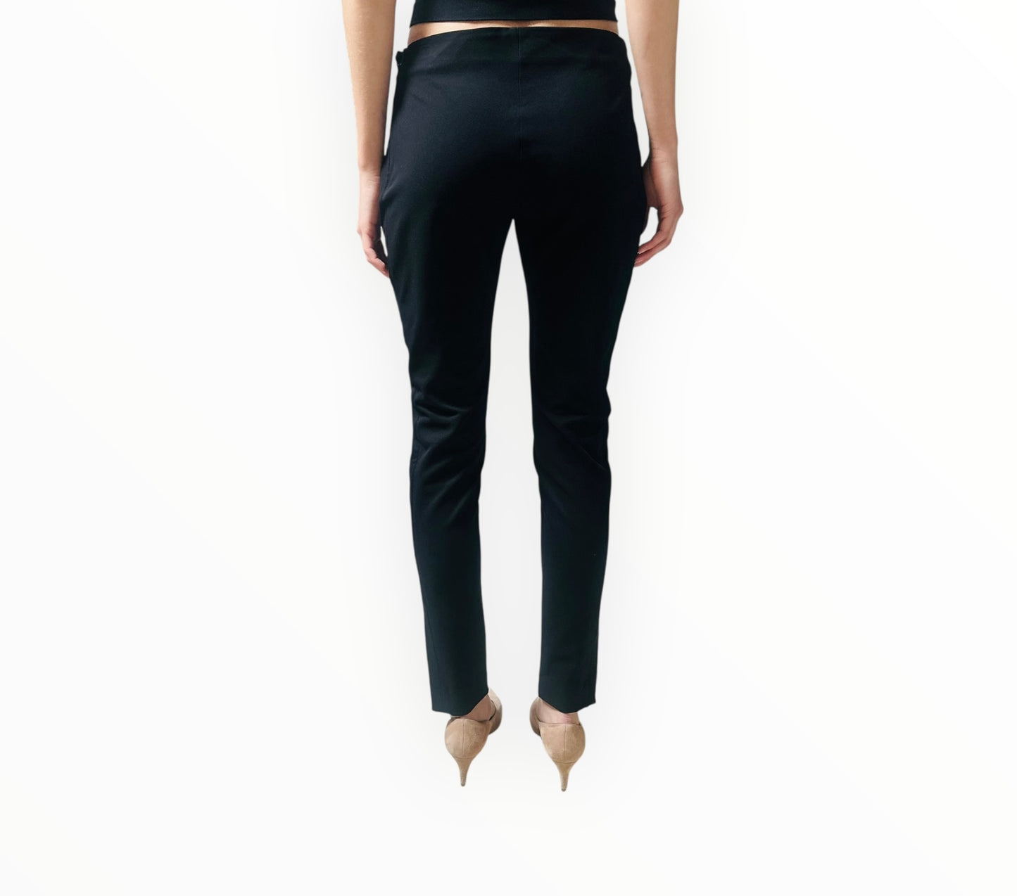 Balenciaga Straight Leg Pants with Zips - Black - Size 42