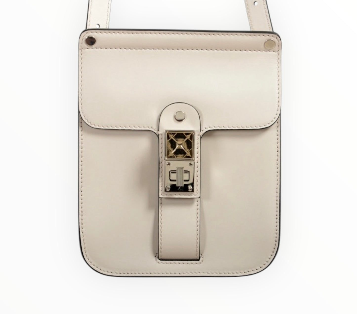 Proenza Schouler Leather Crossbody Bag - Cream