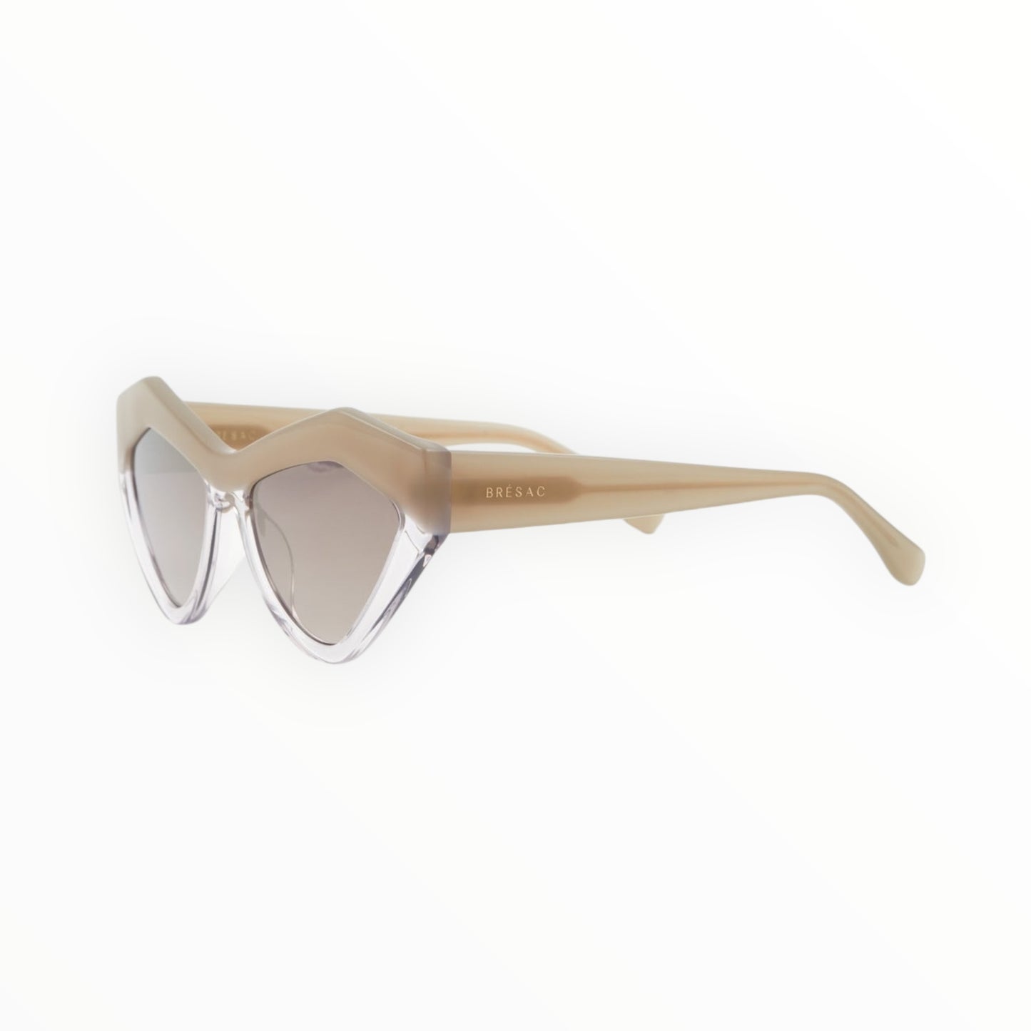 Bresac Two Tone Sunglasses - Cream/Clear