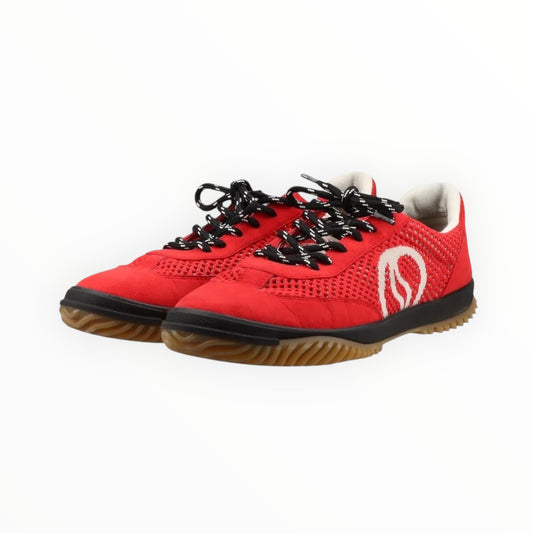 Stella McCartney S-Wave Sport Mesh Panelled Sneakers - Red - Size 39