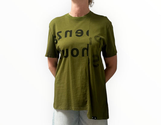 Proenza Schouler Graphic Tee - Army Green - Size S